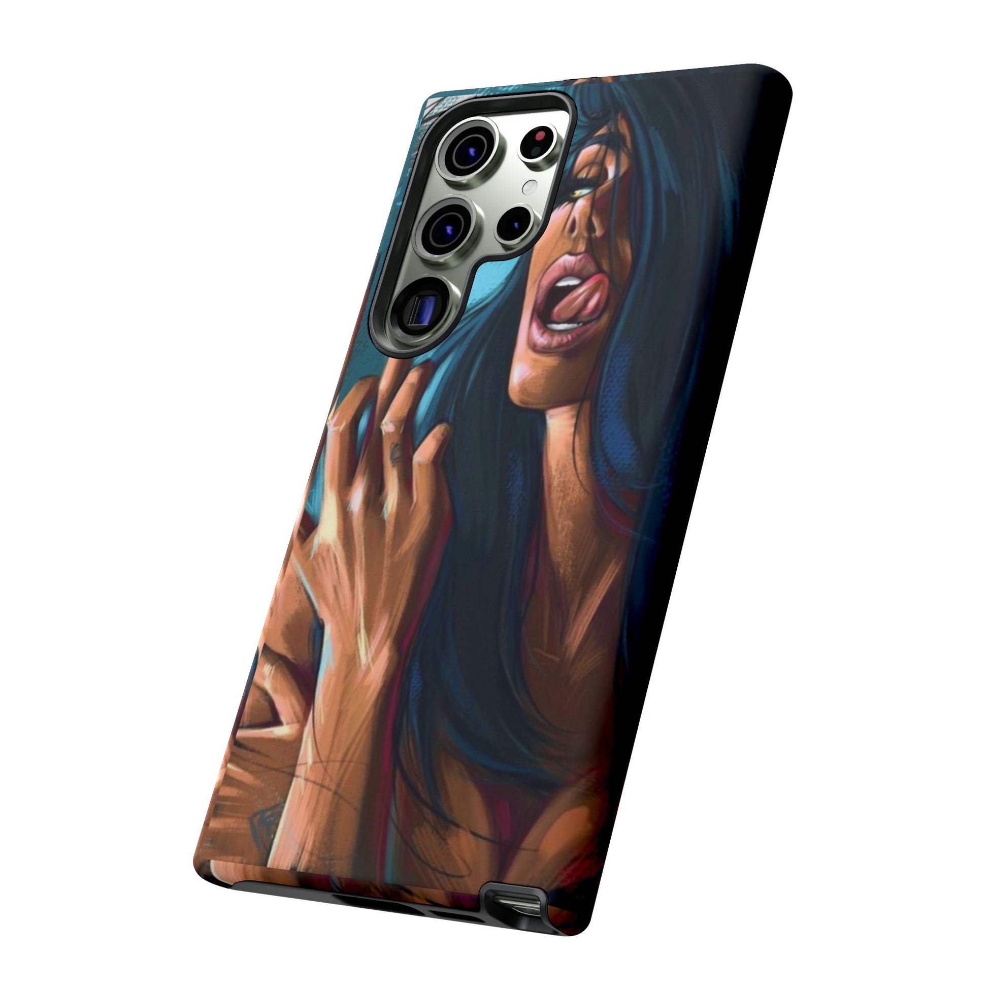 Tough Girl Theme Urban Design Cases for iPhones, Samsung, and Pixel
