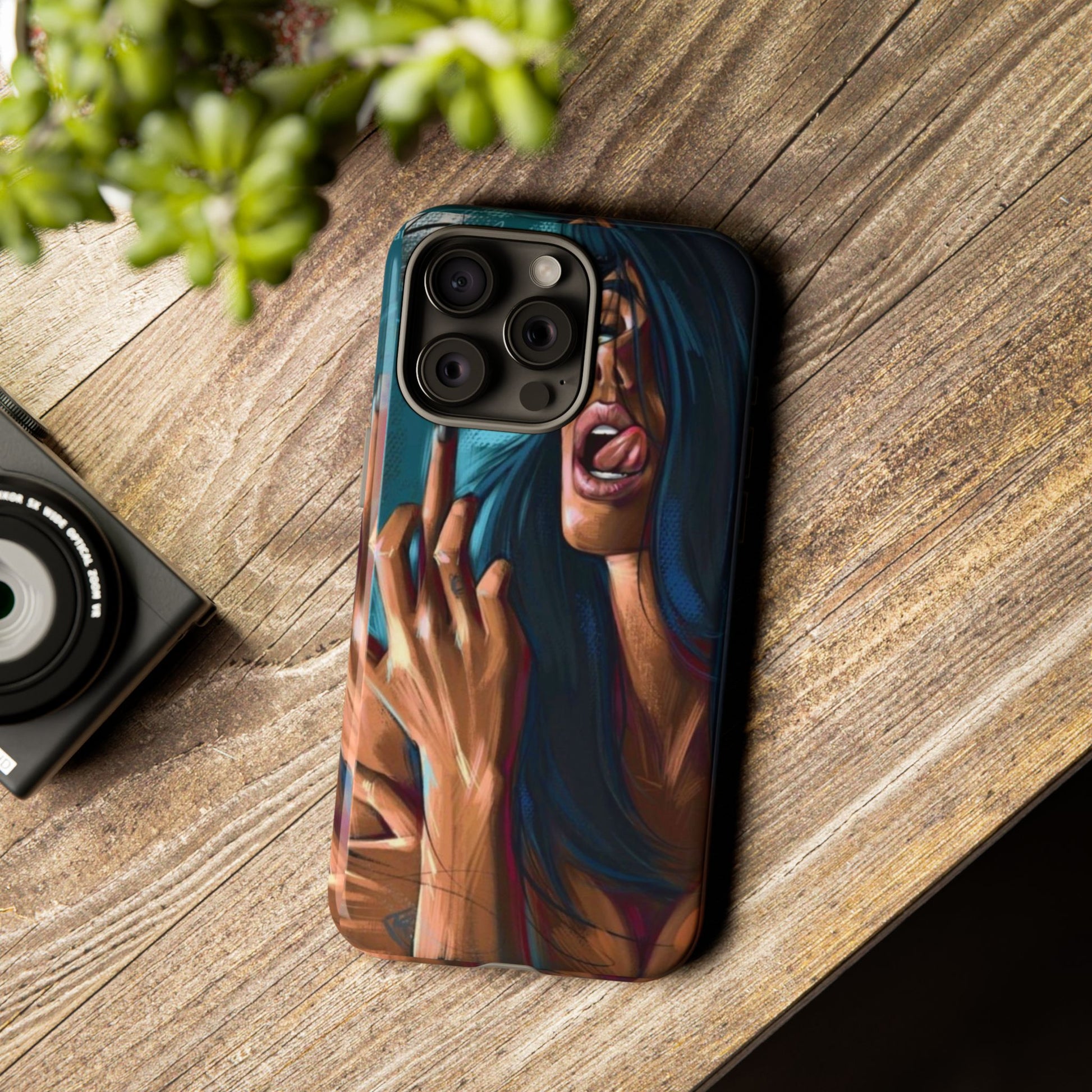 Tough Girl Theme Urban Design Cases for iPhones, Samsung, and Pixel