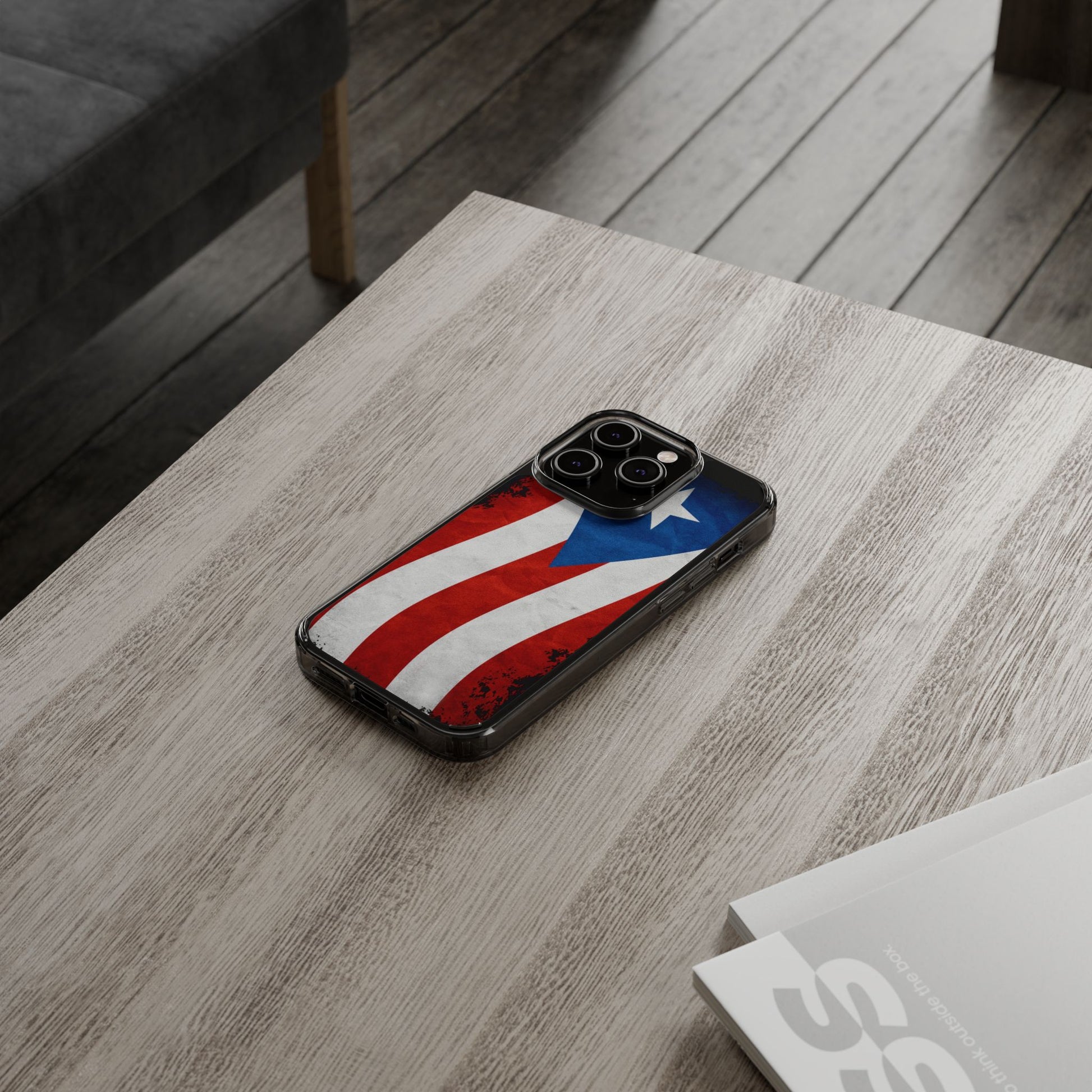 Puerto Rican Flag Art Inspired Iphone and Samsung Protective case