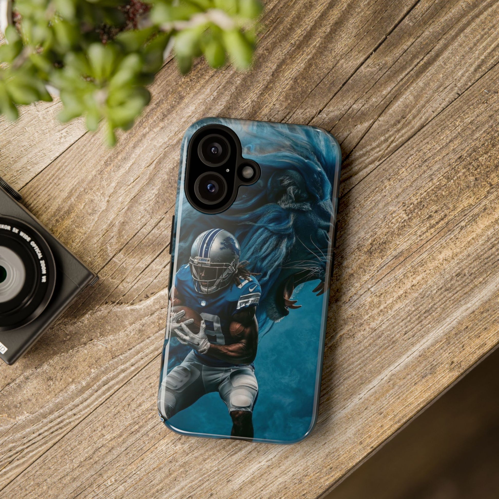 Detroit Lions Player Football Phone Case, Tough Cases for iPhones, Samsung, and Pixel