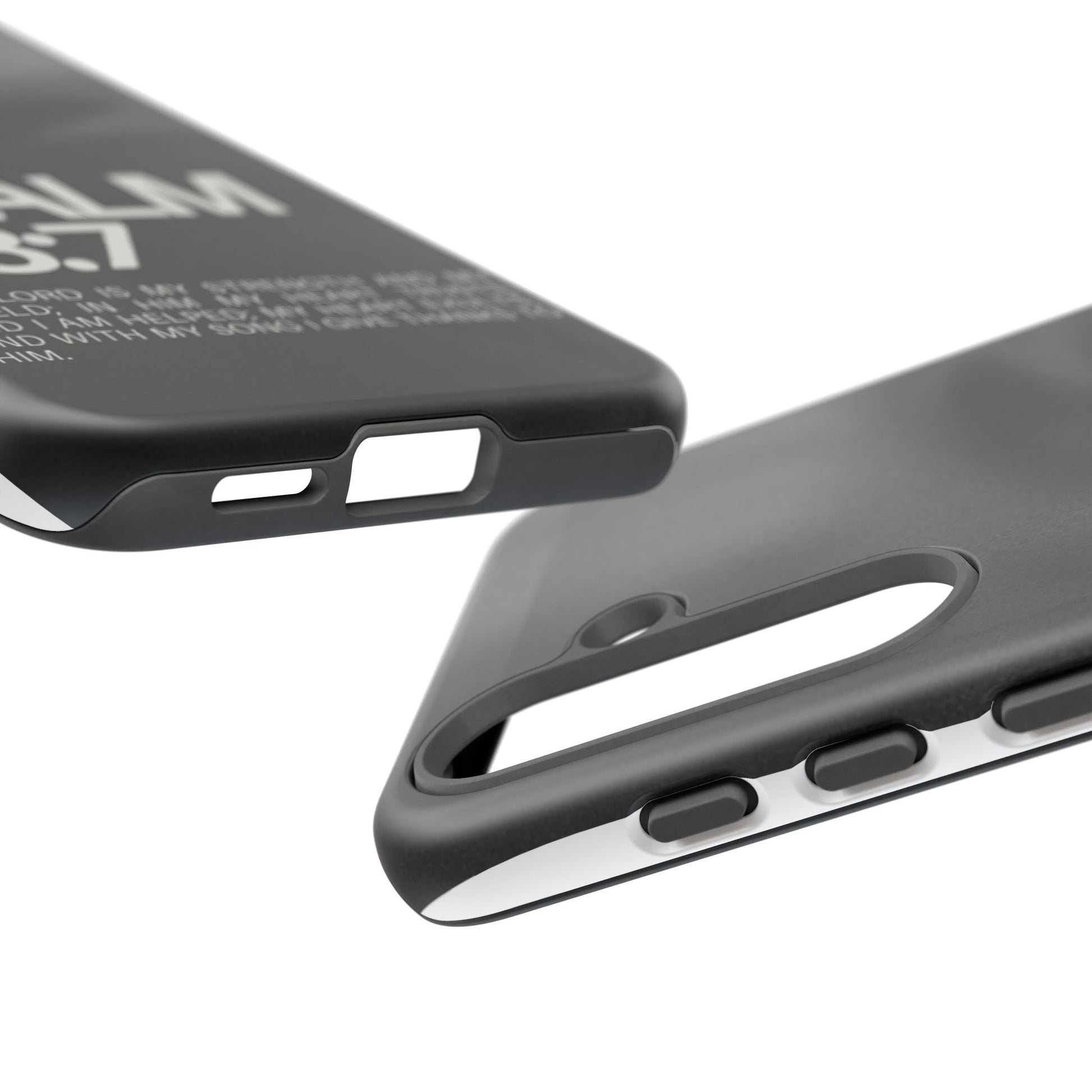 Christian Themed Psalms 28:7 Phone Case, Tough Cases for iPhones, Samsung, and Pixel