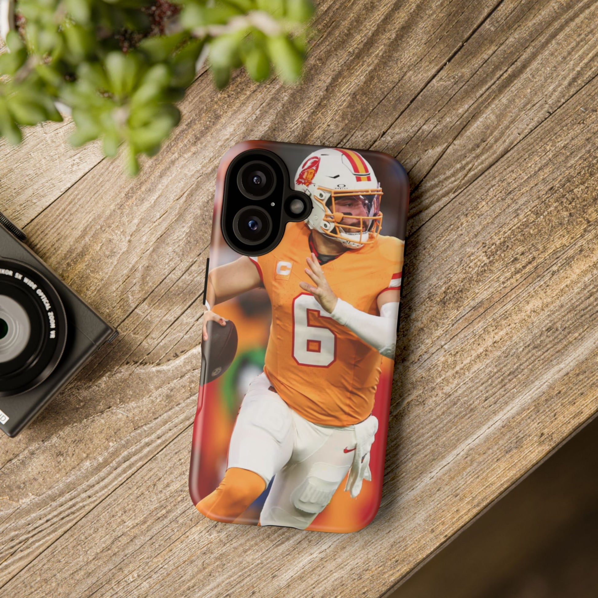 Tampa Bay Buccaneers Baker Mayfield Football Tough Cases for iPhones, Samsung, and Pixel
