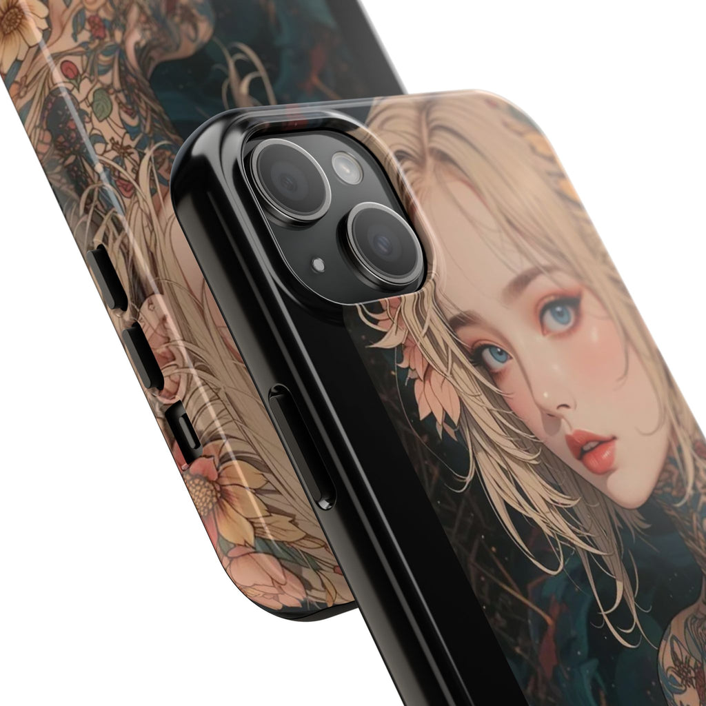 Tattoo Anime Girl Inspired Phone Cases for Iphones & Samsung Phones