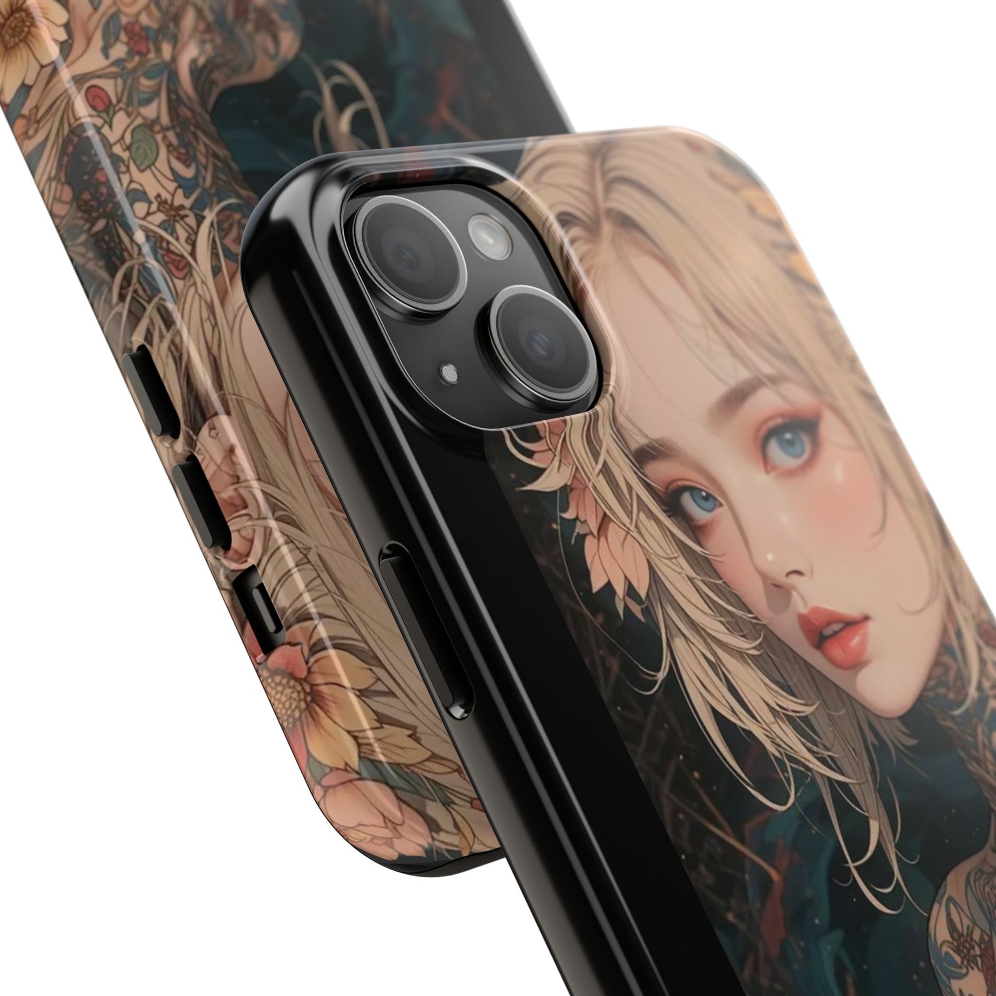 Tattoo Anime Girl Inspired Phone Cases for Iphones & Samsung Phones