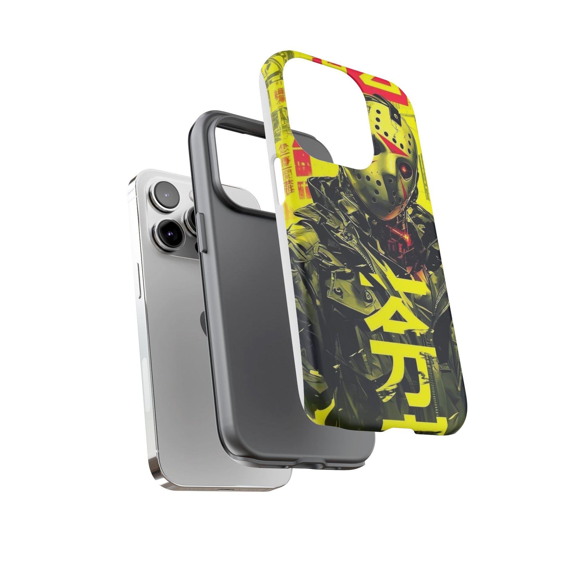 Cyberpunk X Jason Voorhees Tough Cases for iPhones, Samsung, and Pixel