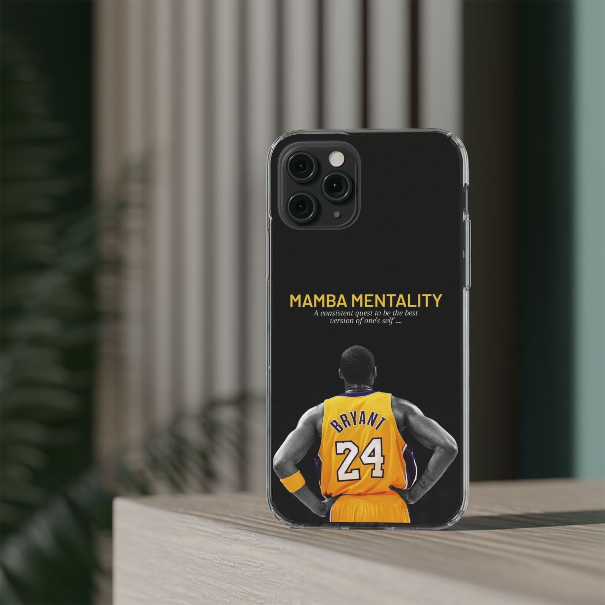 Kobe Mamba Mentality Basketball Inspired design Clear Phone Cases