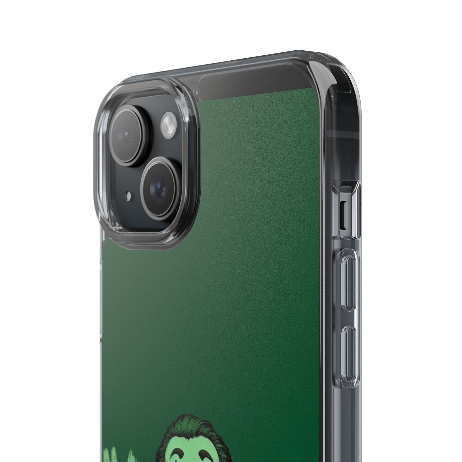 Phone Case, Comic book Inspired Design Joker Hahaha, Clear Phone Cover, Funny