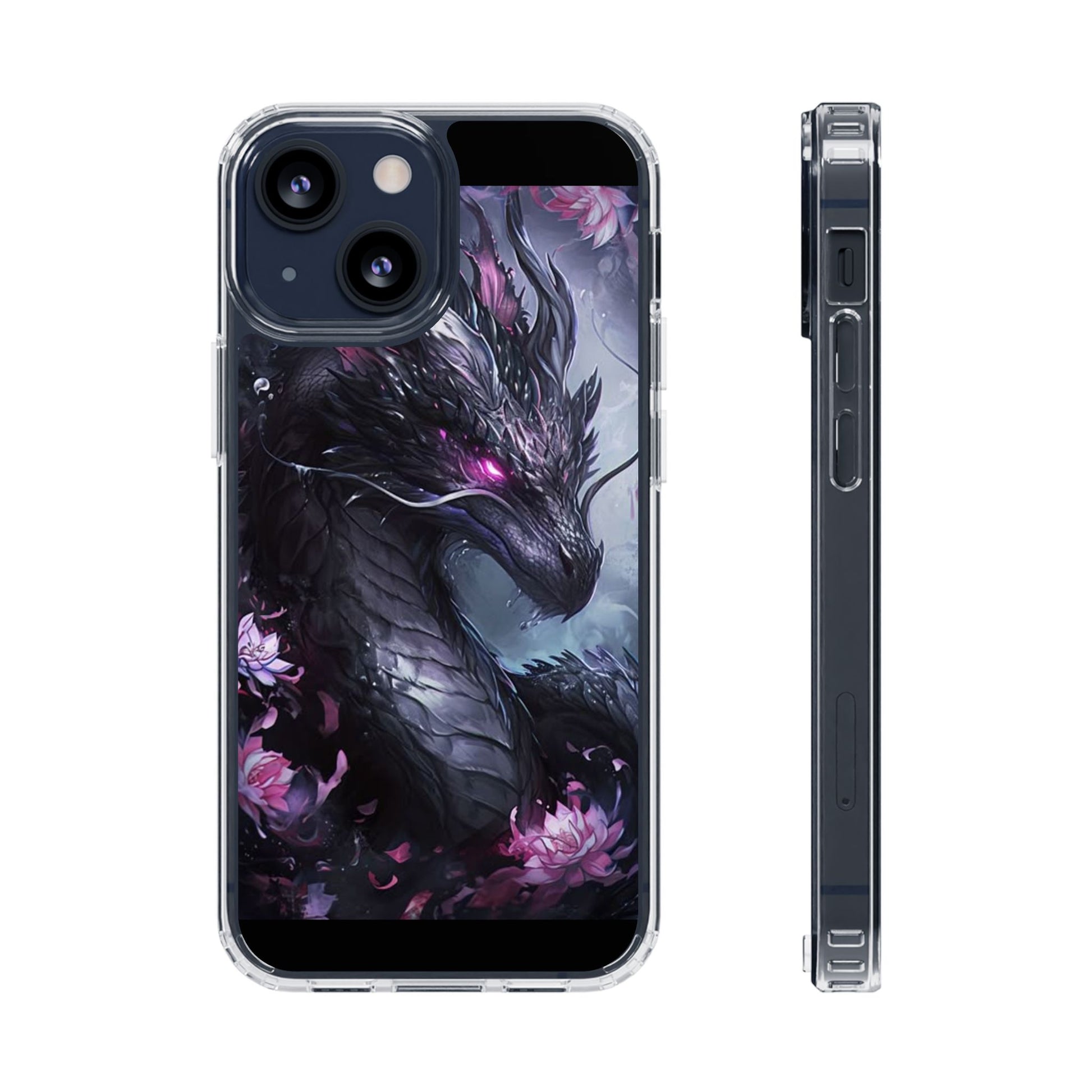 Phone Cases, Purple Dragon Design, iPhone Samsung Case, Protective Cover, Unique