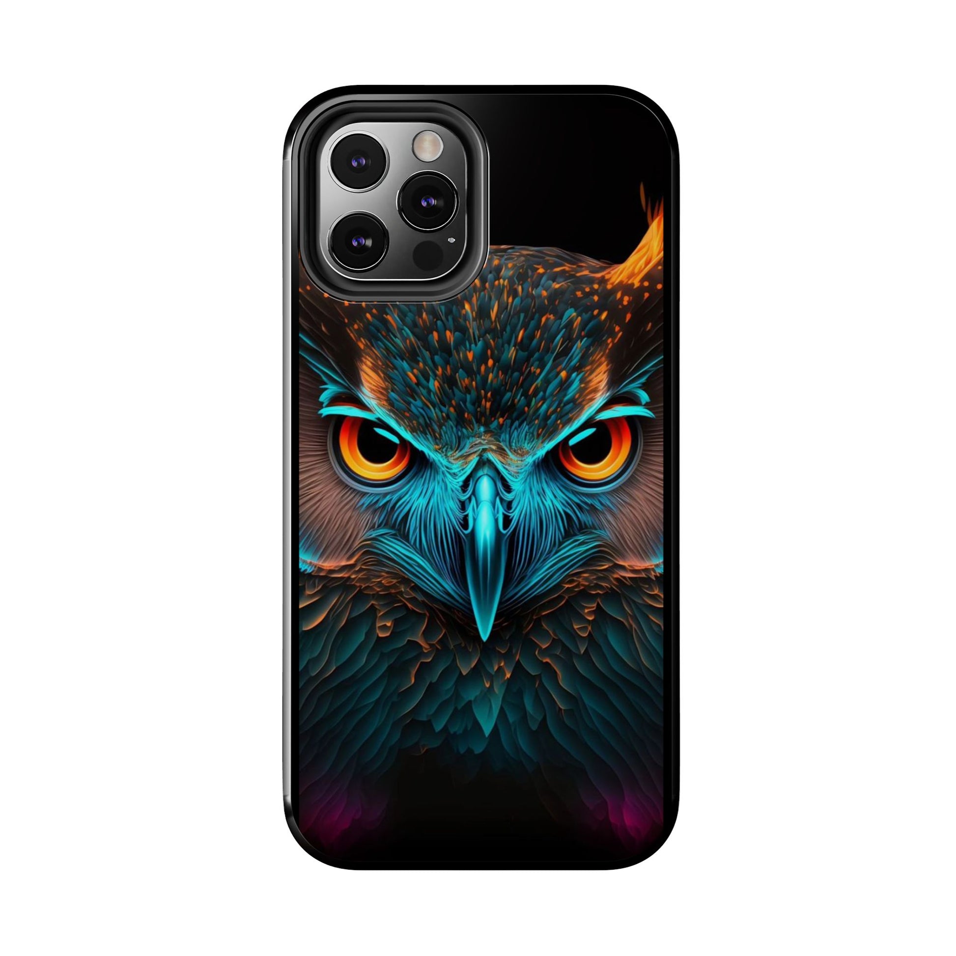 Neon Owl Theme Phone Cases for iPhones & Samsung Phones