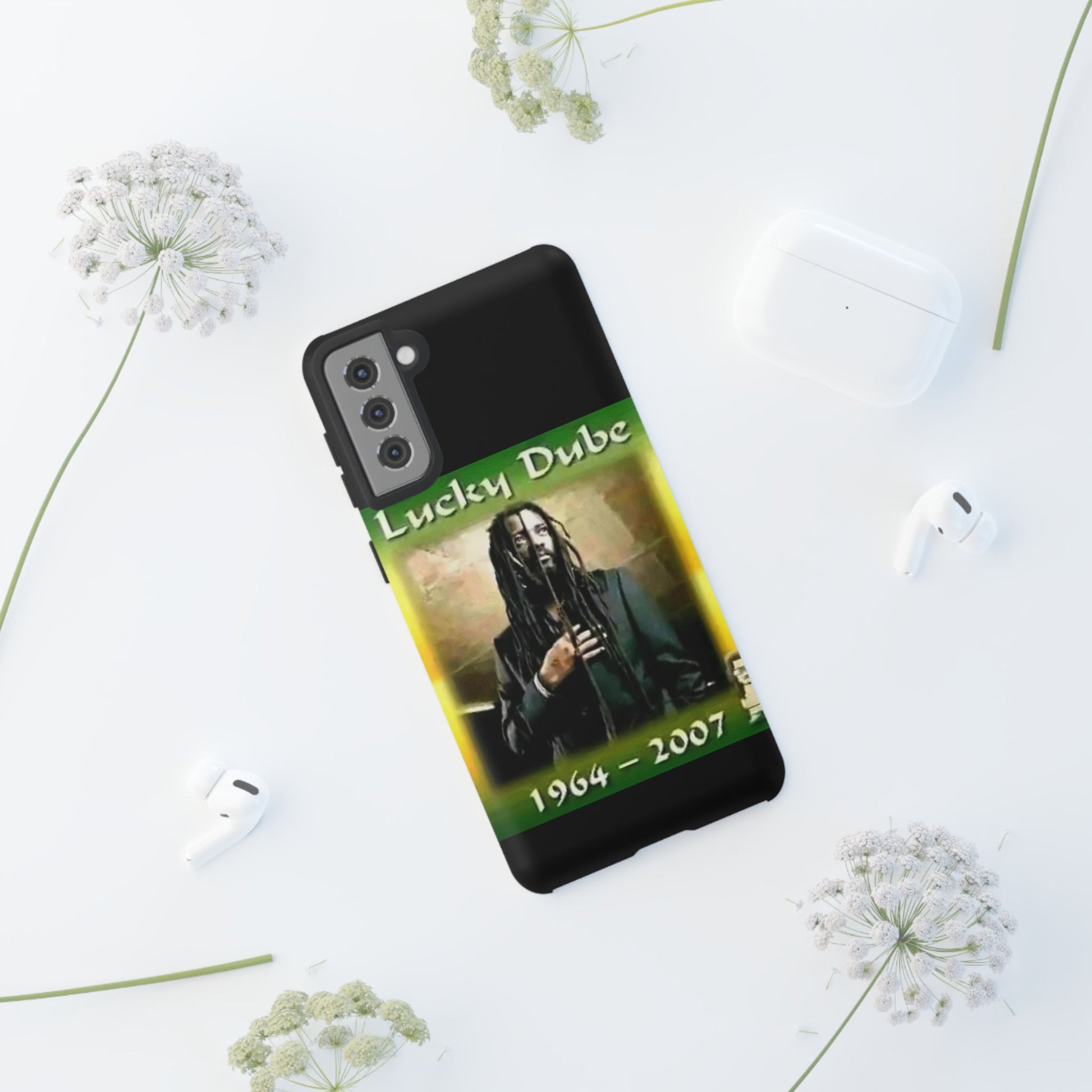 Lucky Dube Tough Cases for iPhones, Samsung, and Pixel