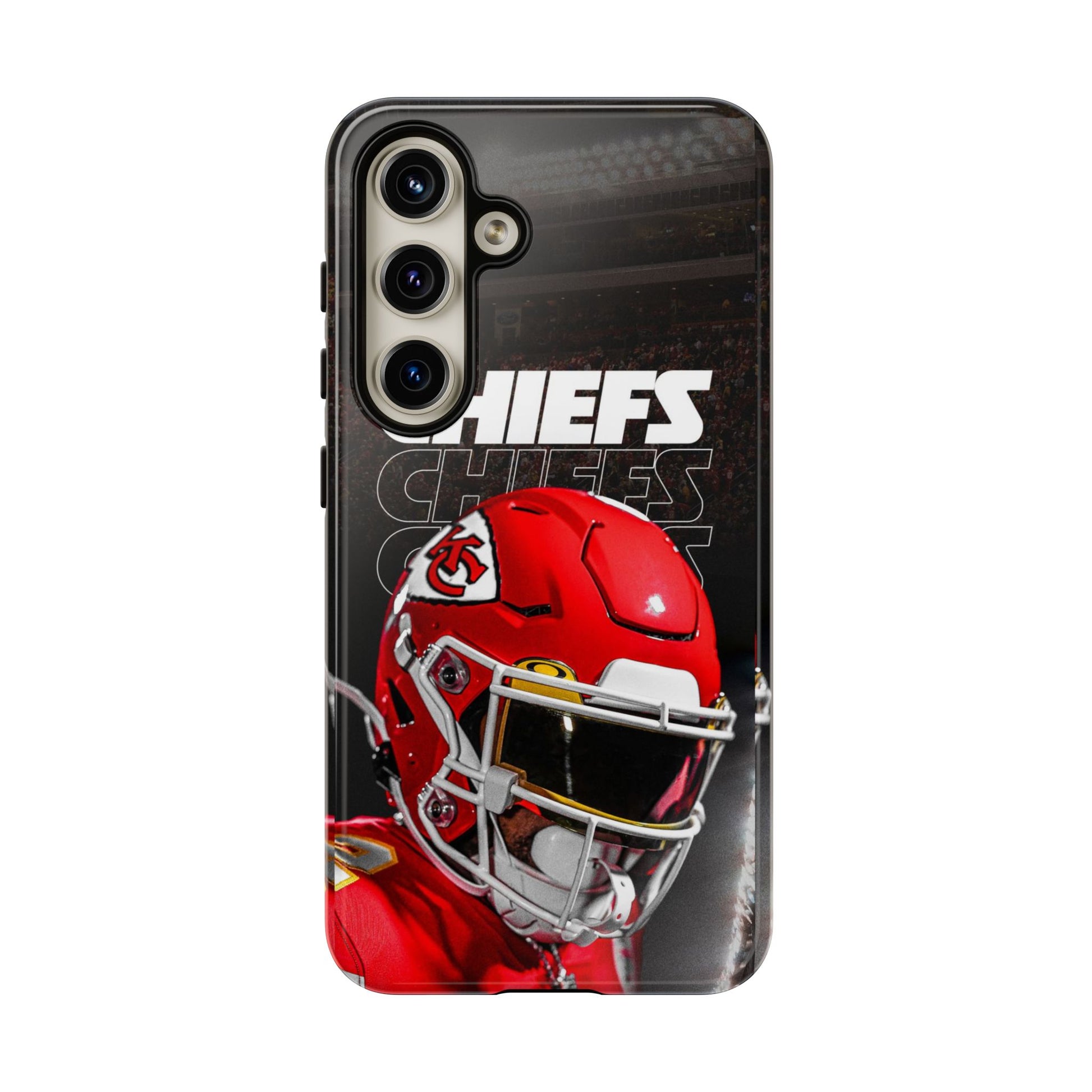 Kansas City Chiefs Football Helmet Logo Tough Cases for iPhones, Samsung, and Pixel