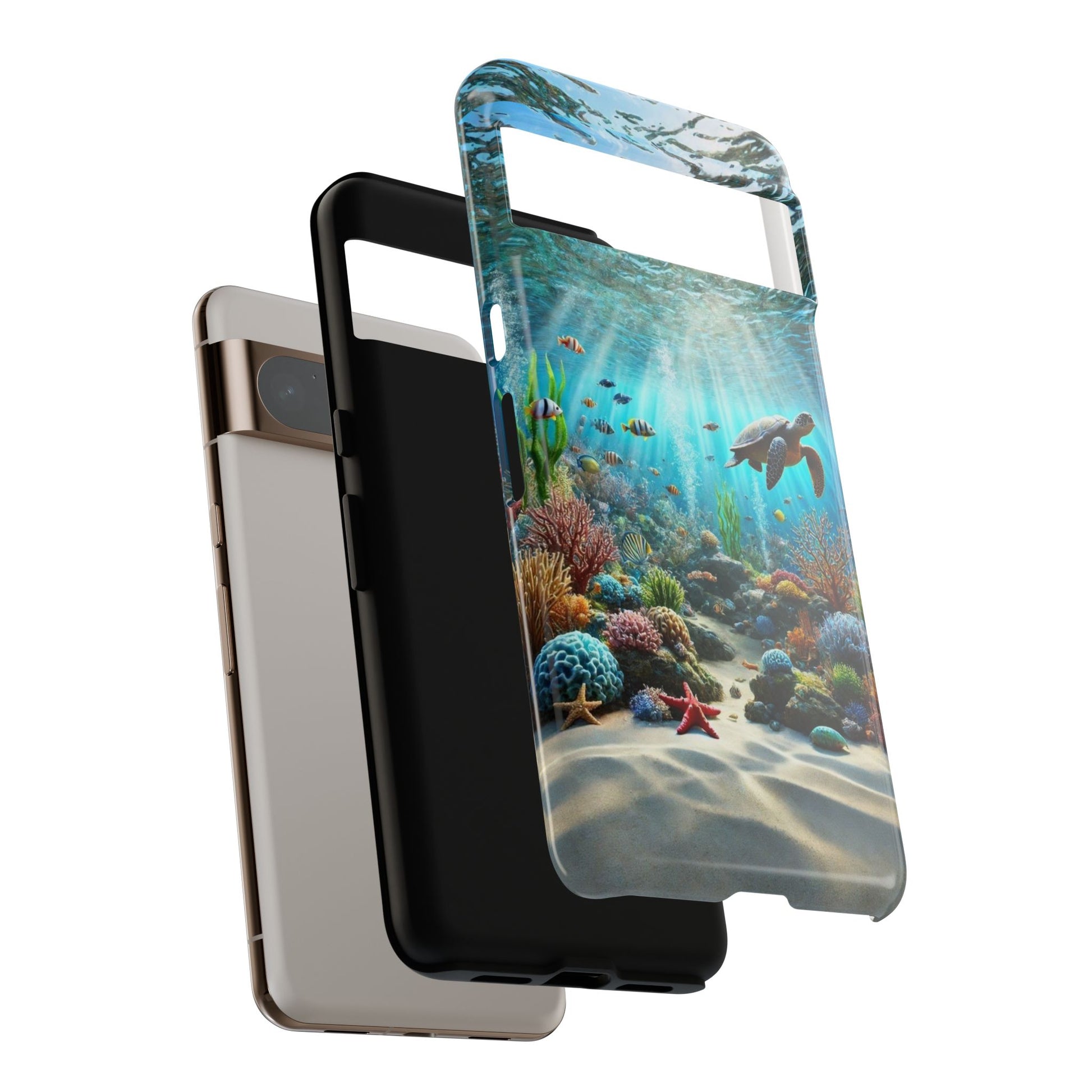 Under Sea Landscape Tough Cases for iPhones, Samsung, and Pixel