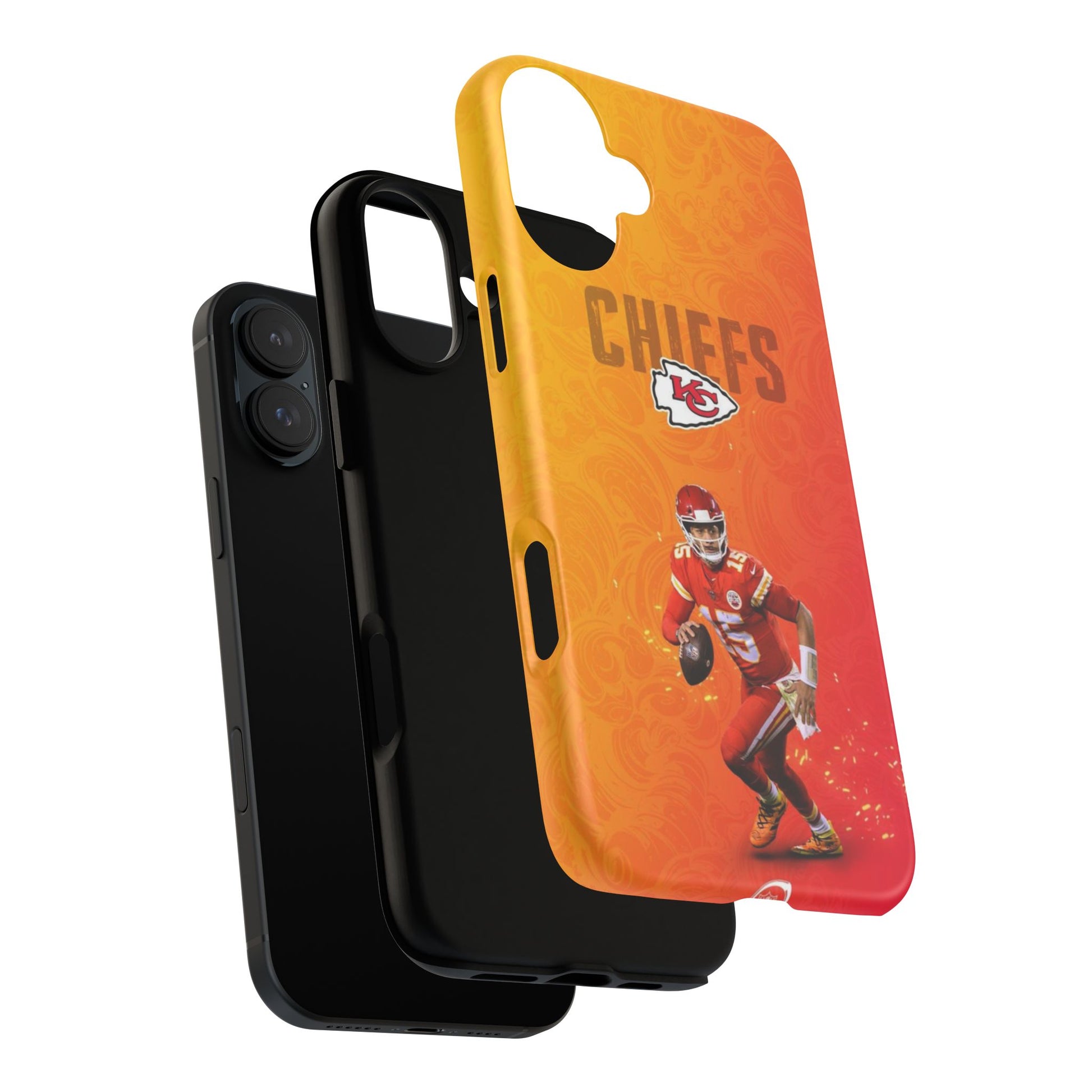 Kansas City Chiefs Patrick Mahomes Football Tough Cases for iPhones, Samsung, and Pixel