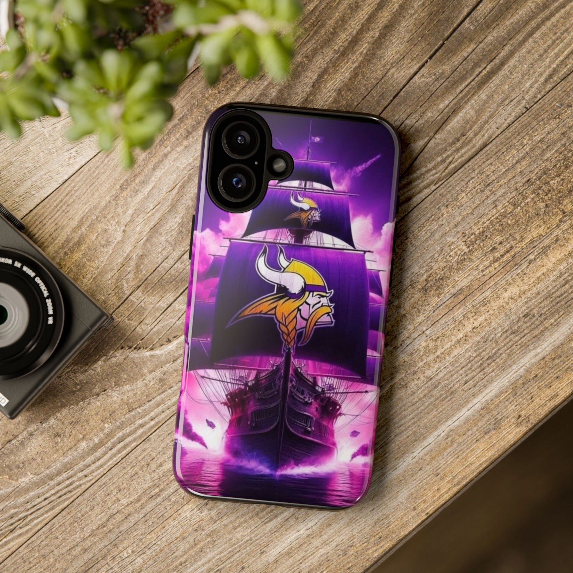 Minnesota Vikings Ship Football Phone Case, Tough Cases for iPhones, Samsung, and Pixel