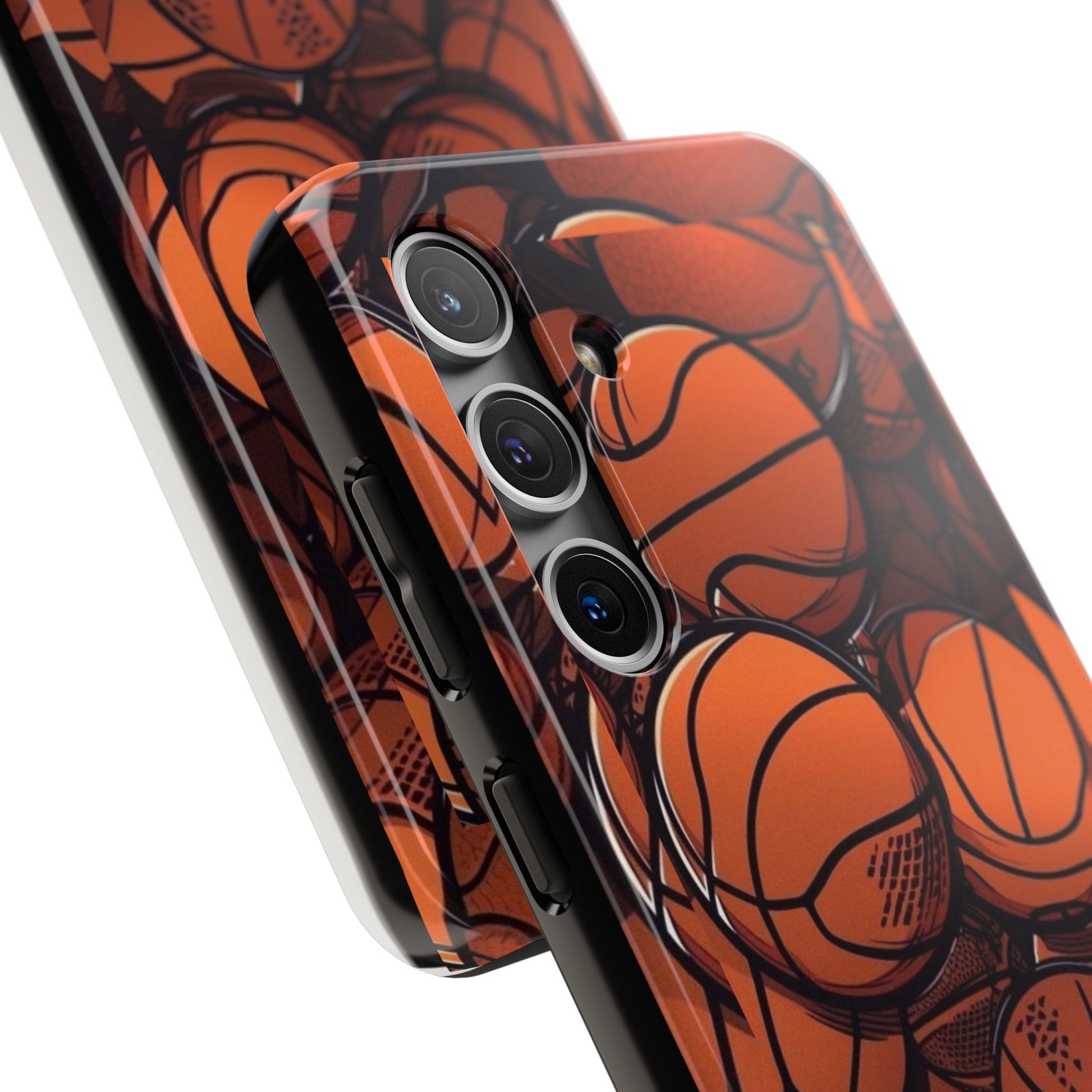 Basketball Pattern Design Tough Phone Cases for Iphones & Samsung Durable