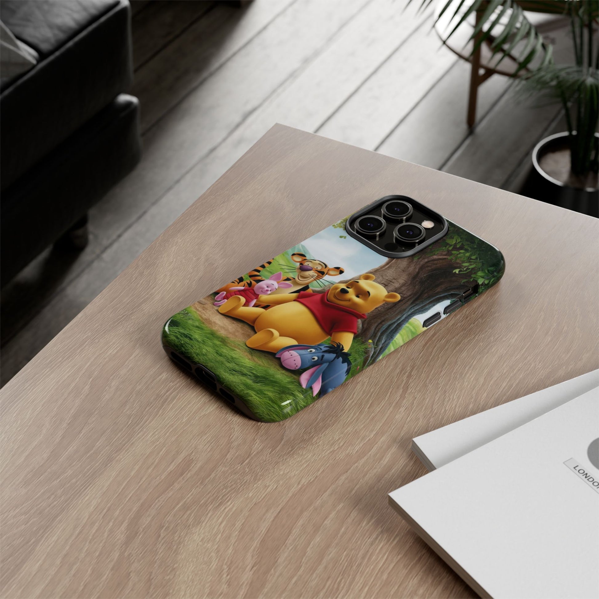 Cute Pooh Bear Phone Case, Tough Cases, Disney Phone for iPhones, Samsung, and Pixel