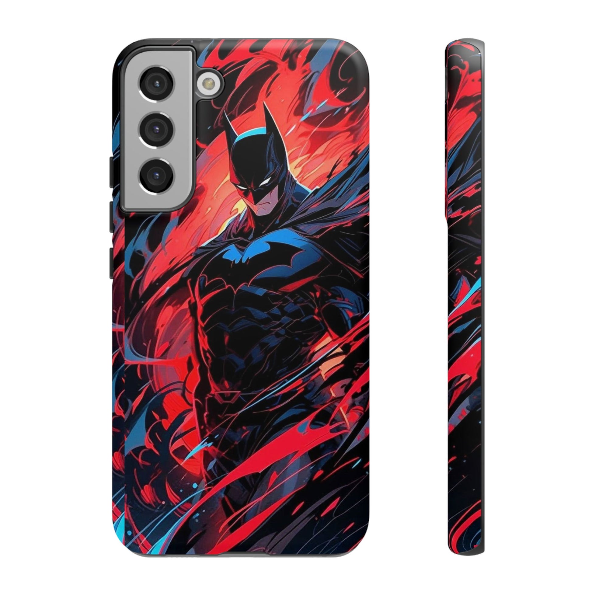 The Dark Knight Batman Art Tough Cases for iPhones, Samsung, and Pixel