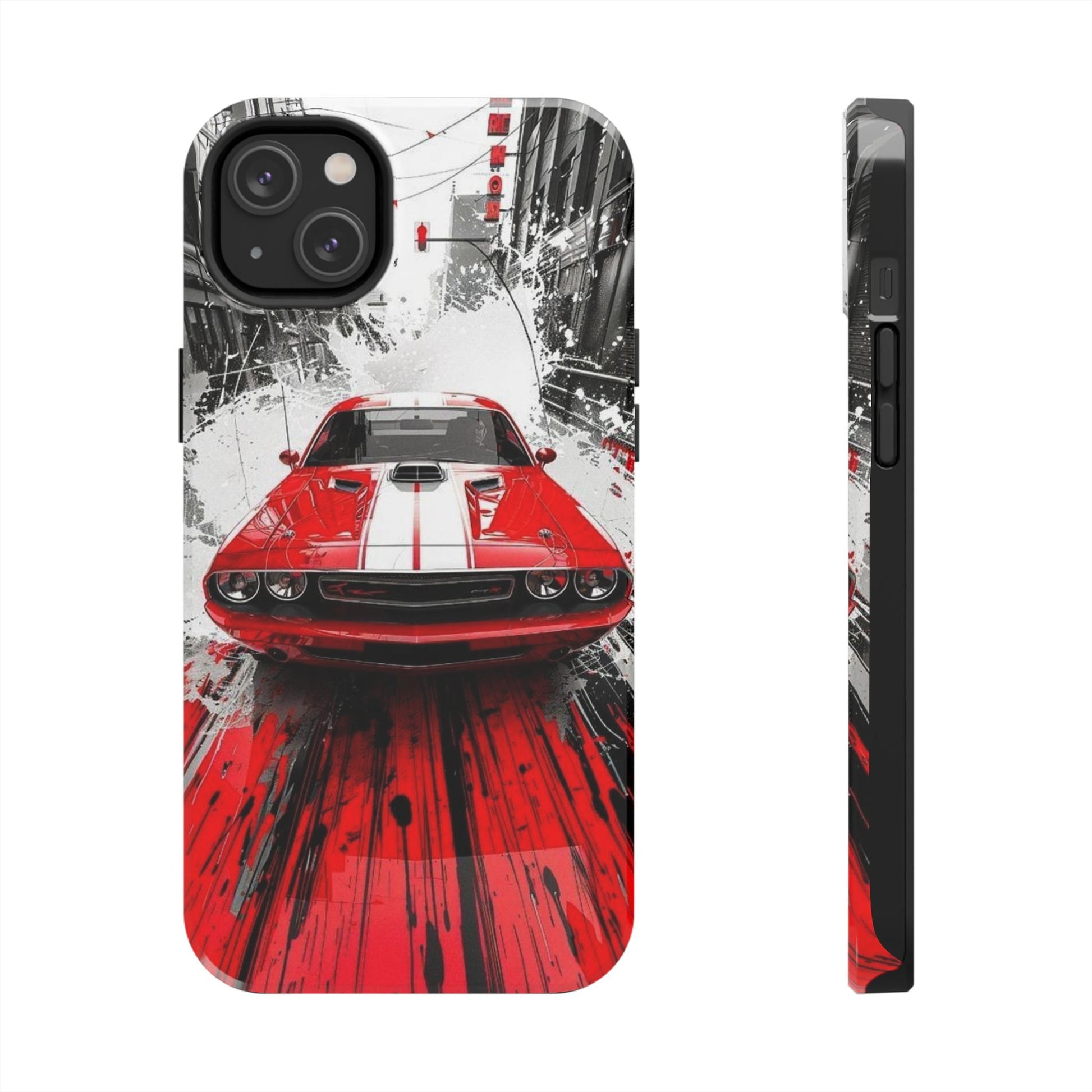 Red Muscle Car Hell Cat Phone Cases for Iphones & Samsung Phones