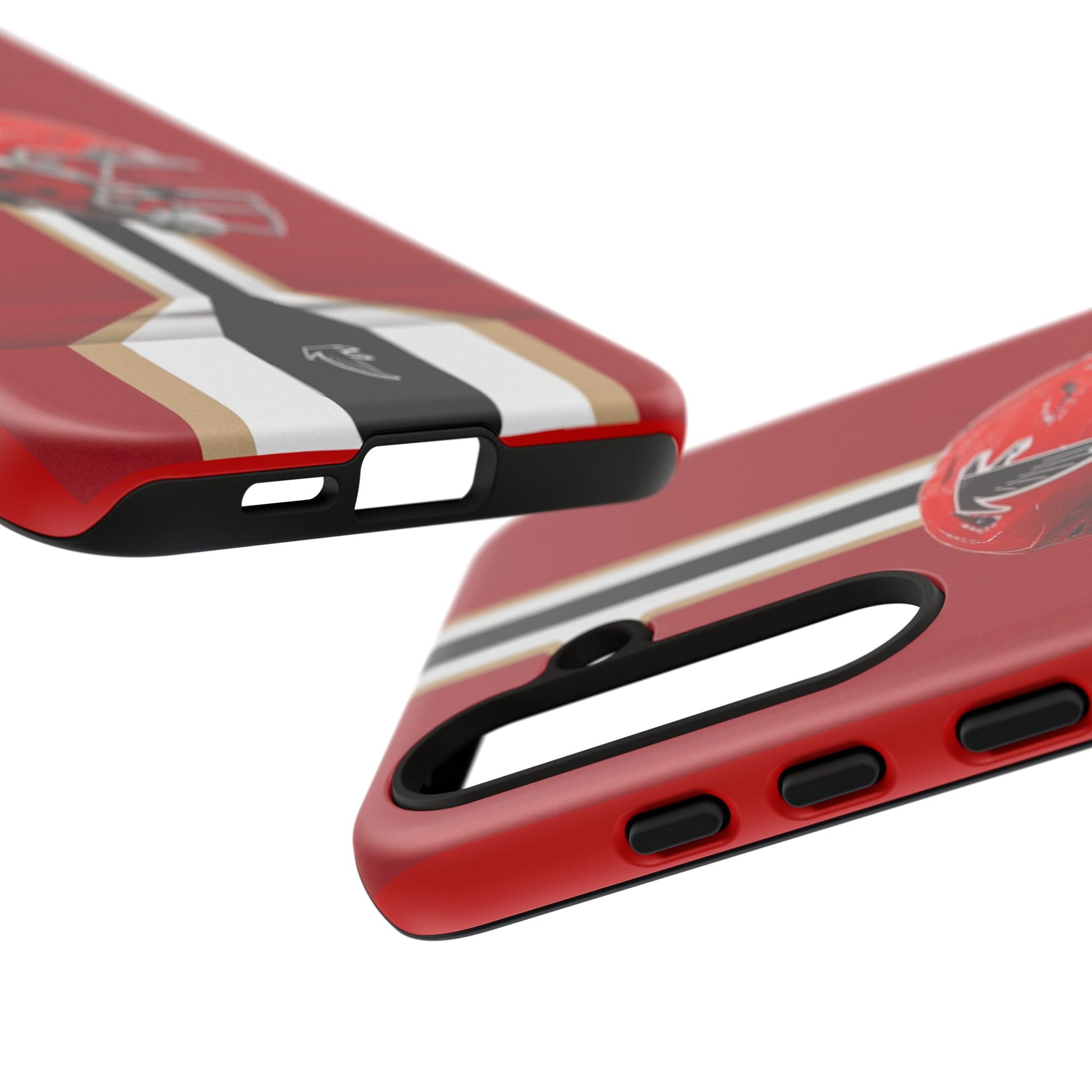 Atlanta Falcons Football Helmet Logo Tough Cases for iPhones, Samsung, and Pixel