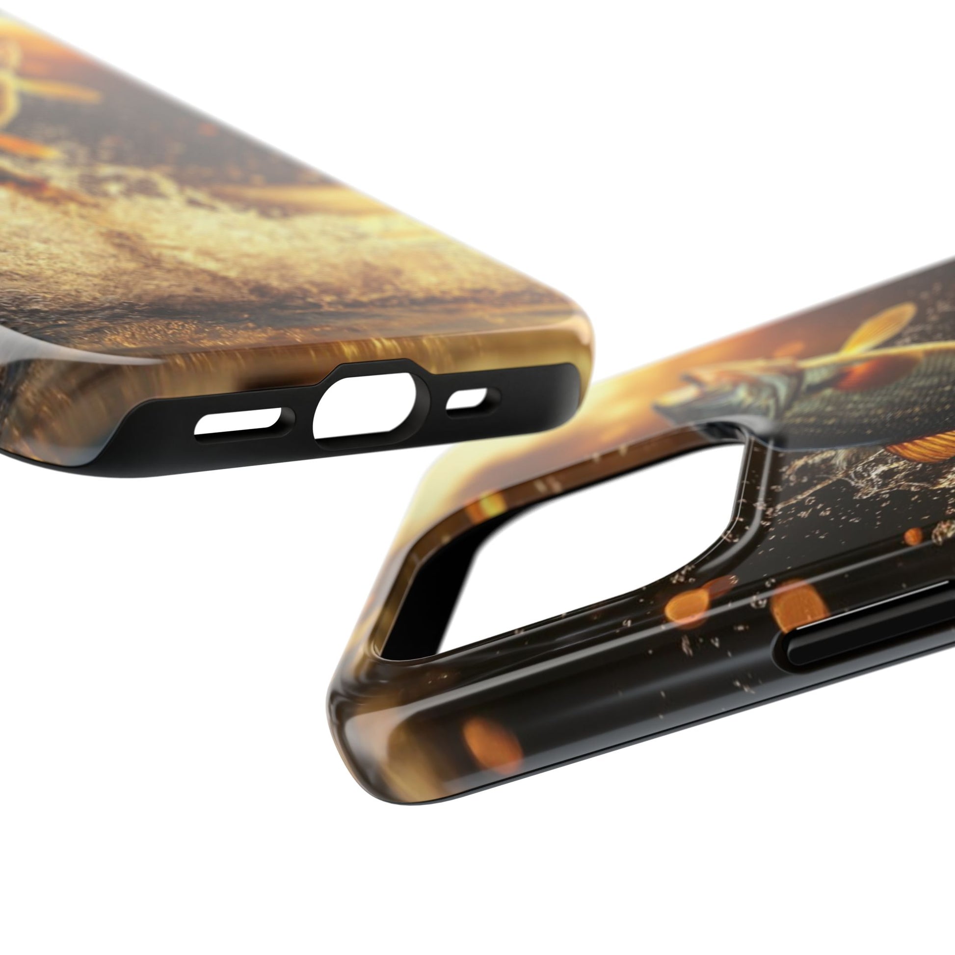 Jumping Bass Fish Theme Phone Cases for iPhones & Samsung Phones
