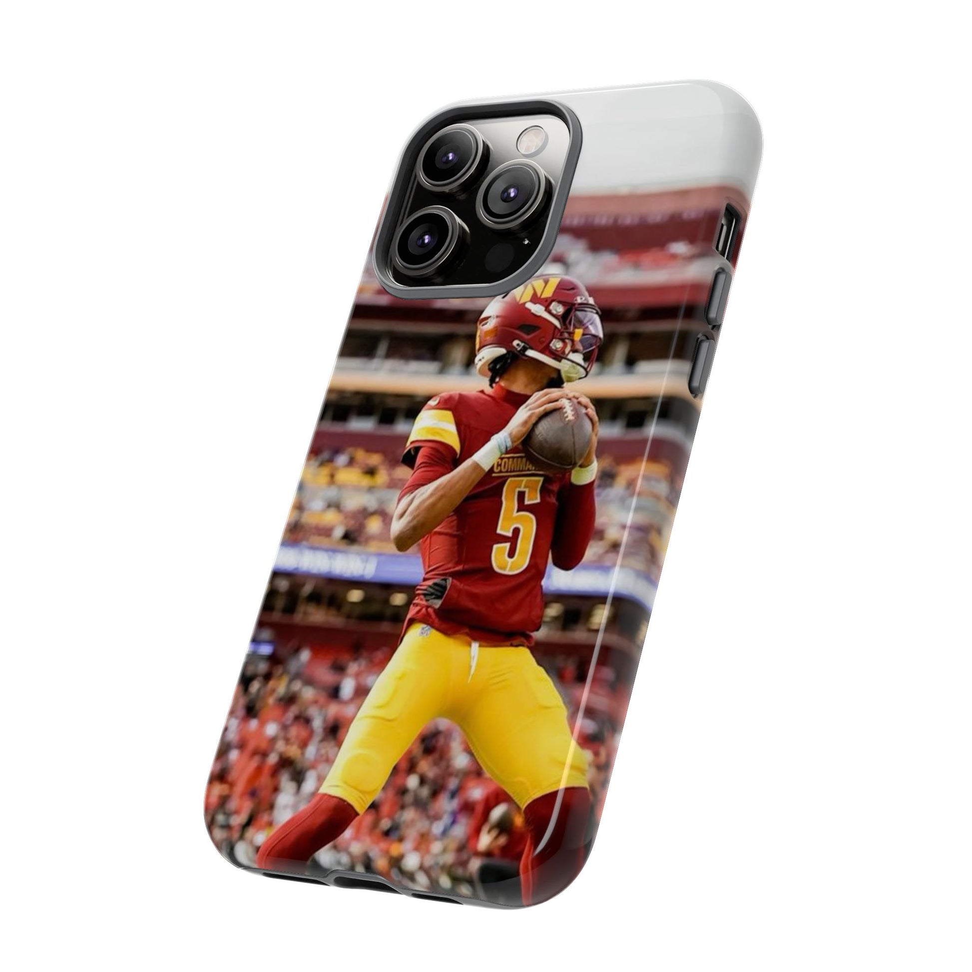 Jayden Daniels Washington Football Tough Cases for iPhones, Samsung, and Pixel