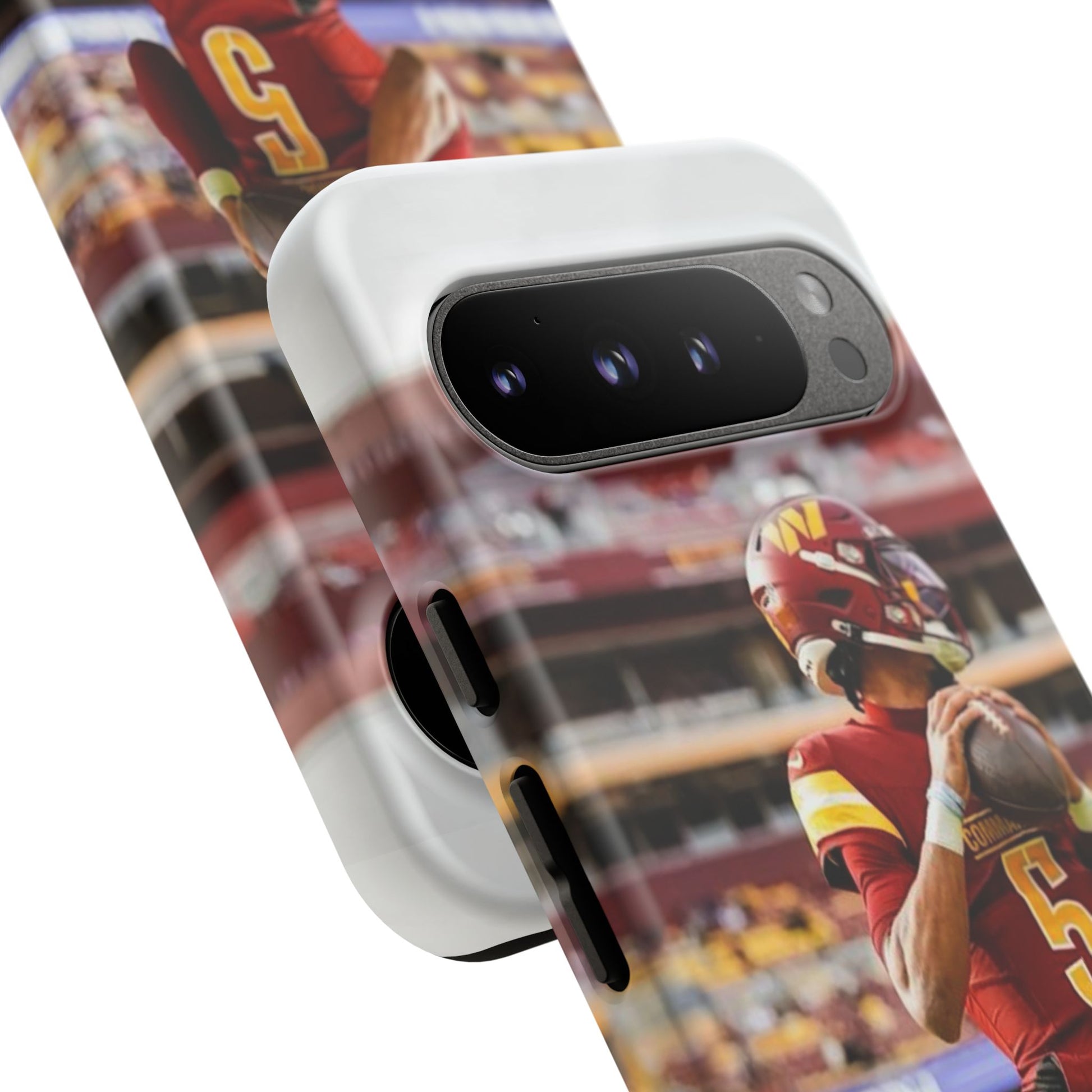 Jayden Daniels Washington Football Tough Cases for iPhones, Samsung, and Pixel