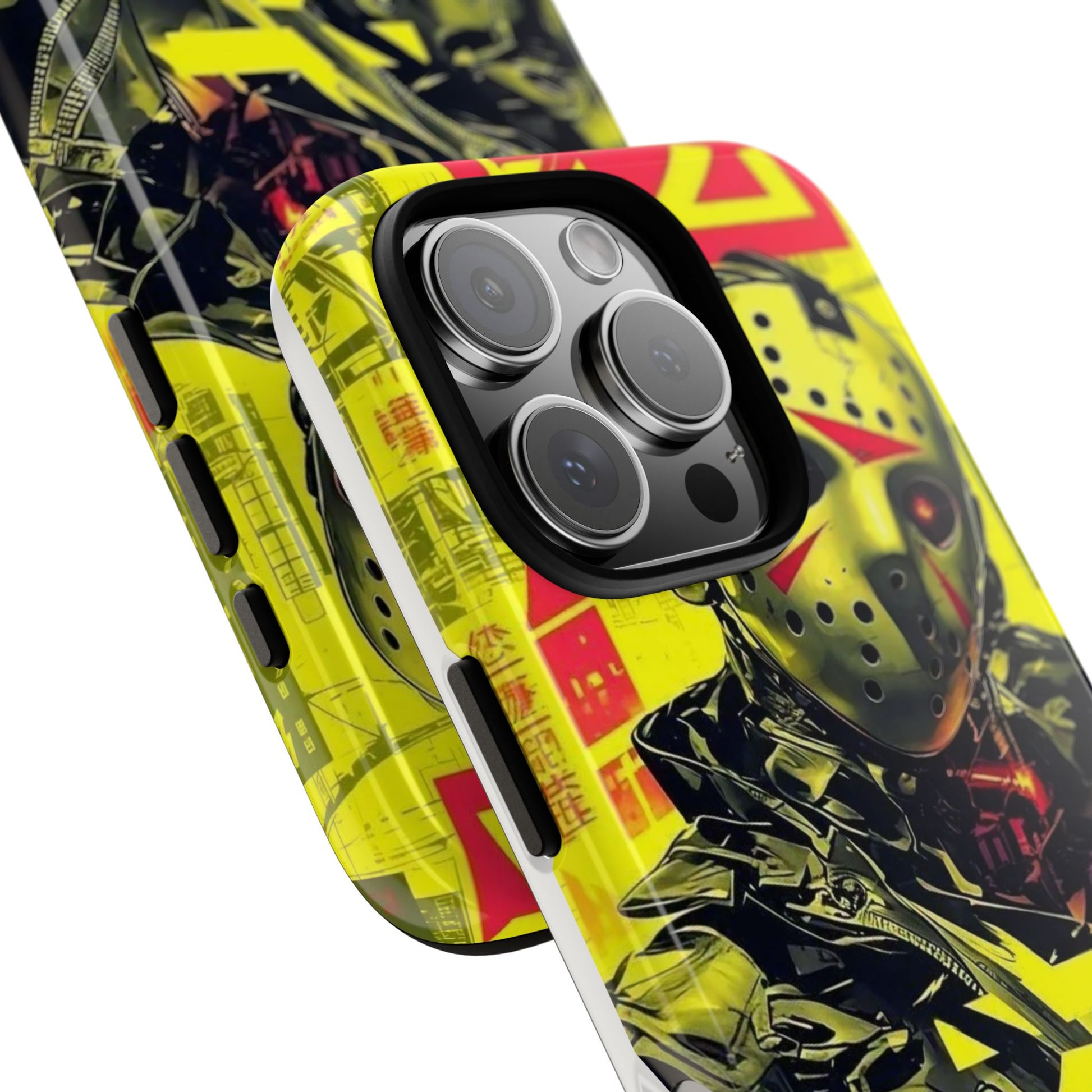 Cyberpunk X Jason Voorhees Tough Cases for iPhones, Samsung, and Pixel