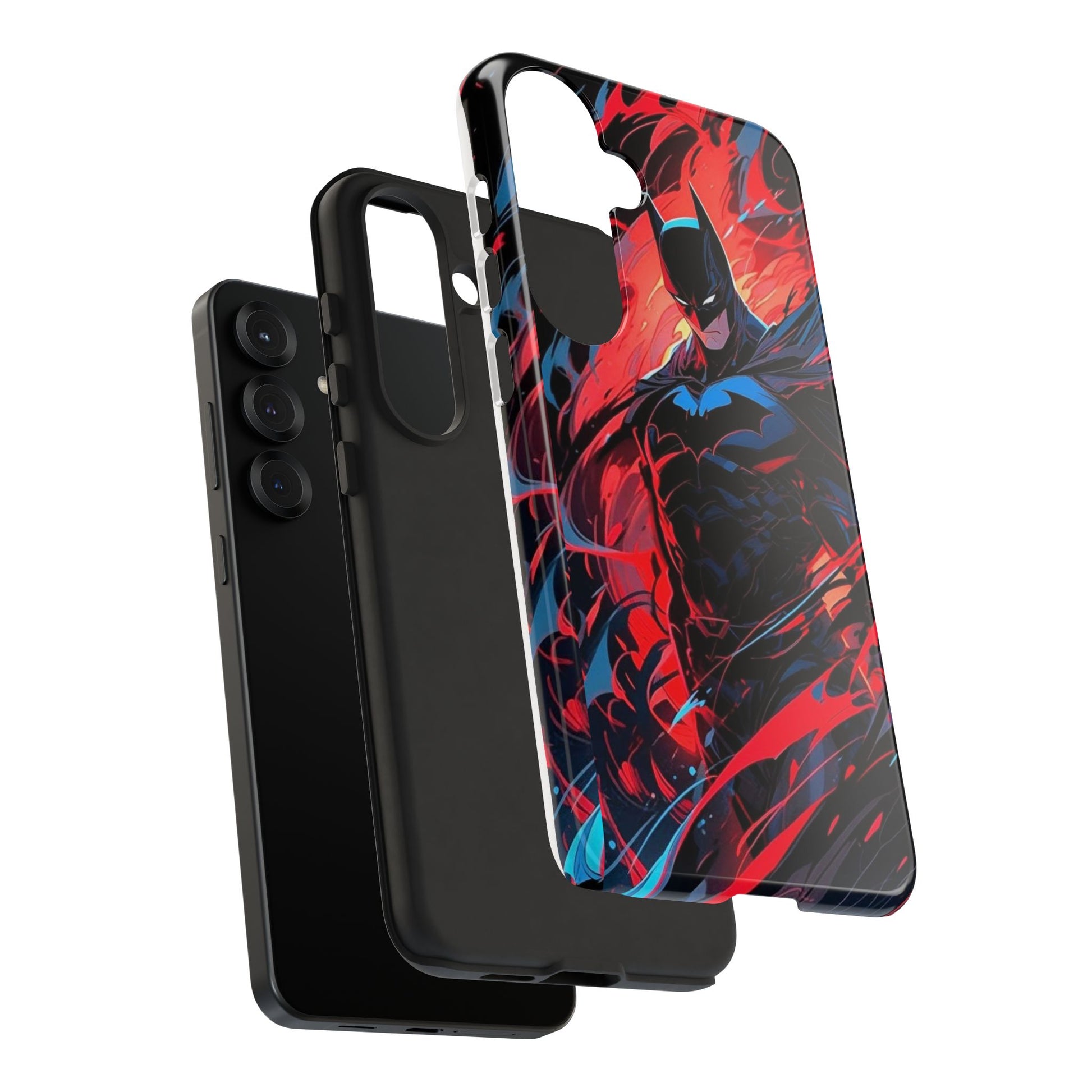 The Dark Knight Batman Art Tough Cases for iPhones, Samsung, and Pixel