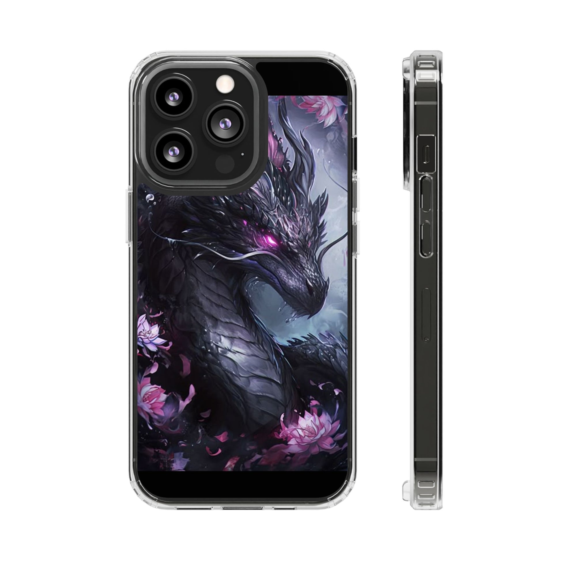 Phone Cases, Purple Dragon Design, iPhone Samsung Case, Protective Cover, Unique