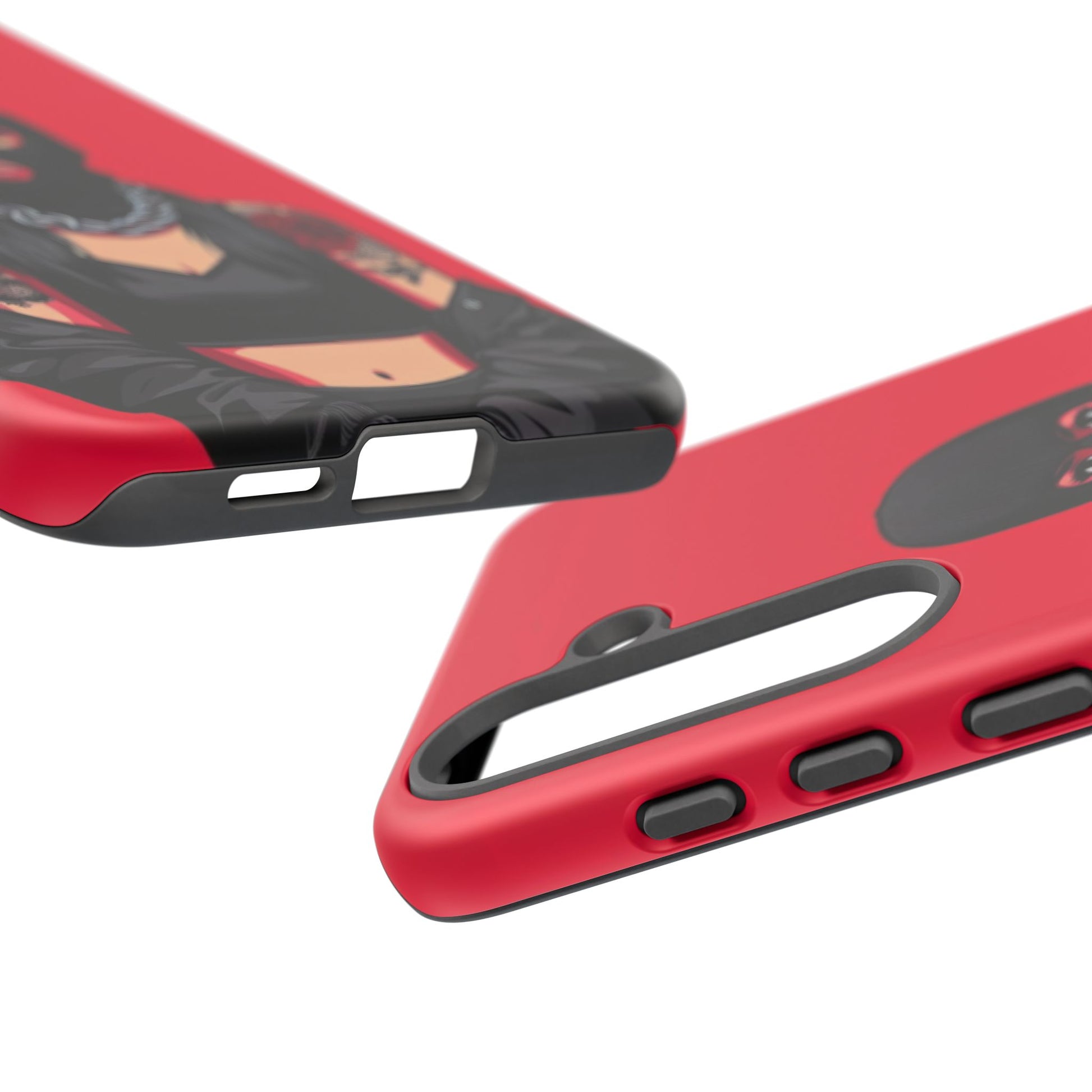 Thug Girl Red Design Tough Cases for iPhones, Samsung, and Pixel