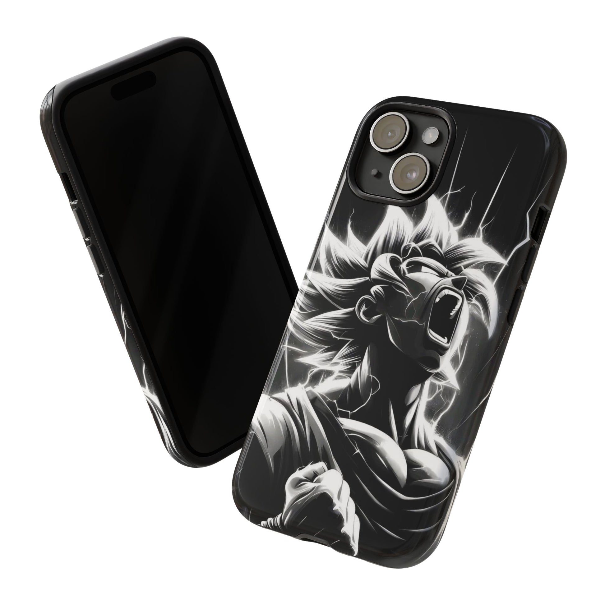 Anime Saiyan Rage Dragon ball Z Tough Cases for iPhones, Samsung, and Pixel