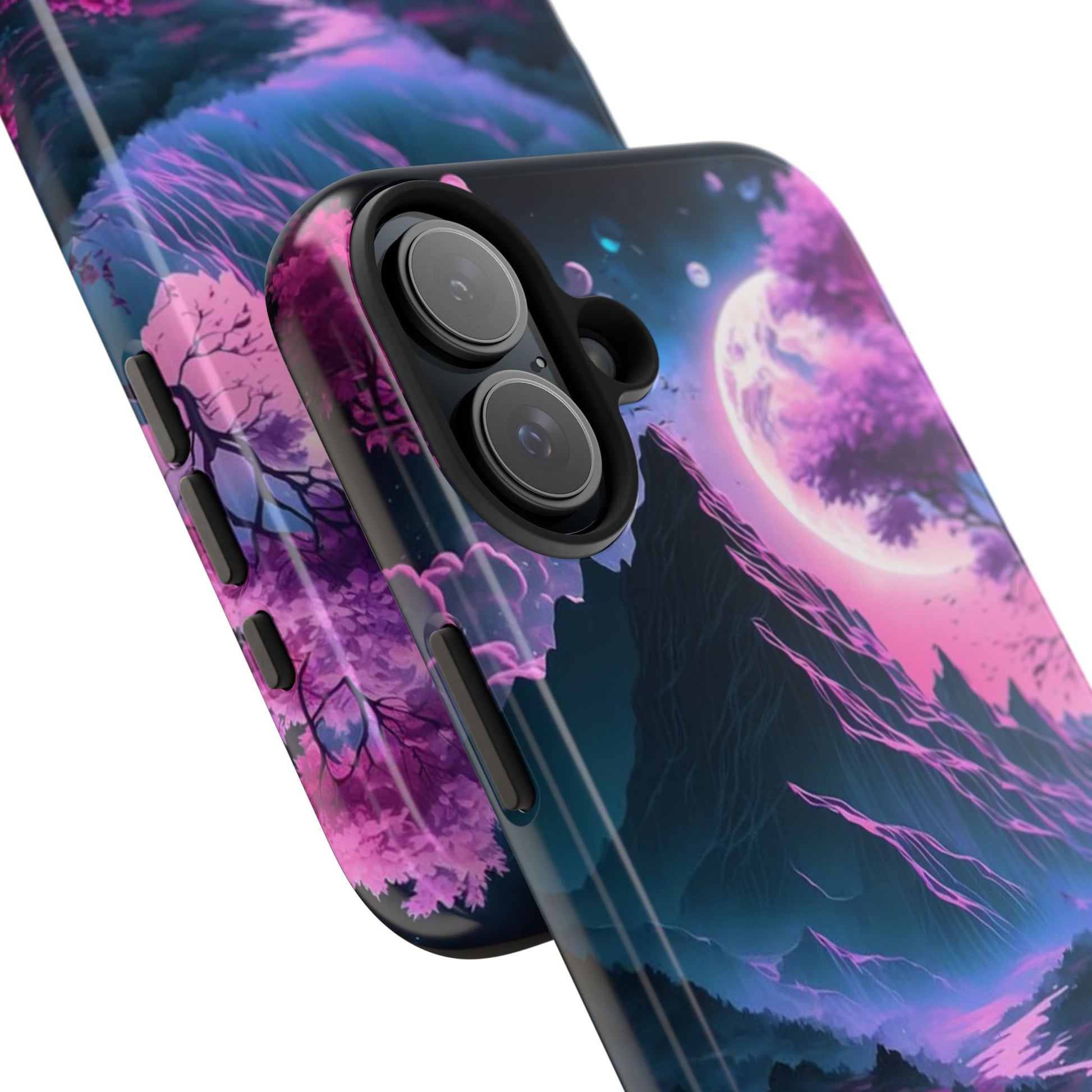 Cherry Blossoms in Japan Themed Tough Phone Cases for Iphones & Samsung Phones