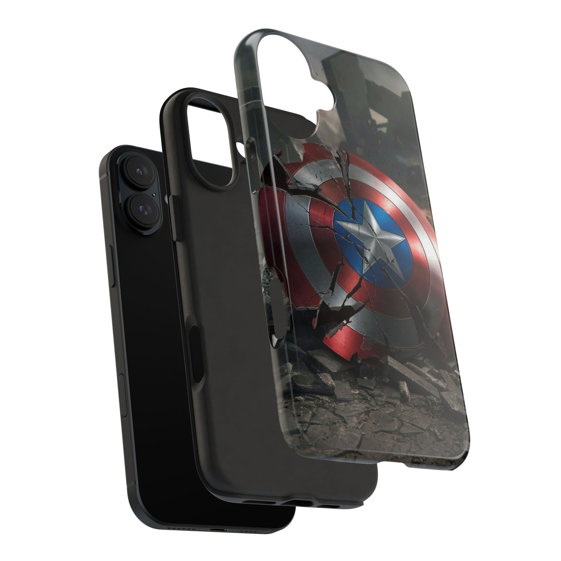 Capt. America Shield Tough Phone Cases for Iphones & Samsung Phones Durable