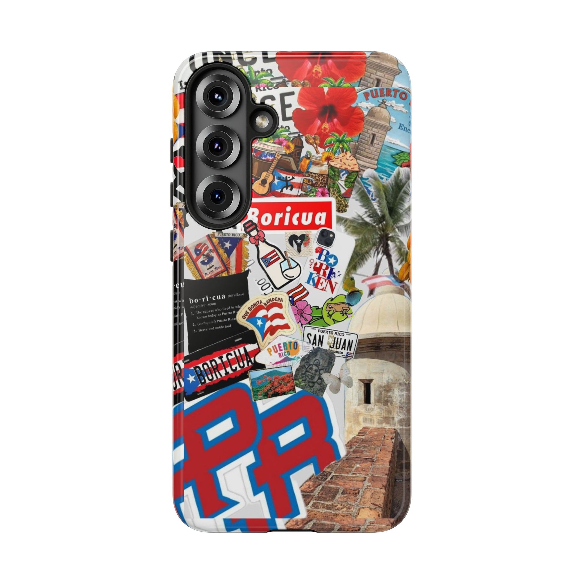 Puerto Rico Boricua Art Tough Cases for iPhones, Samsung, and Pixel