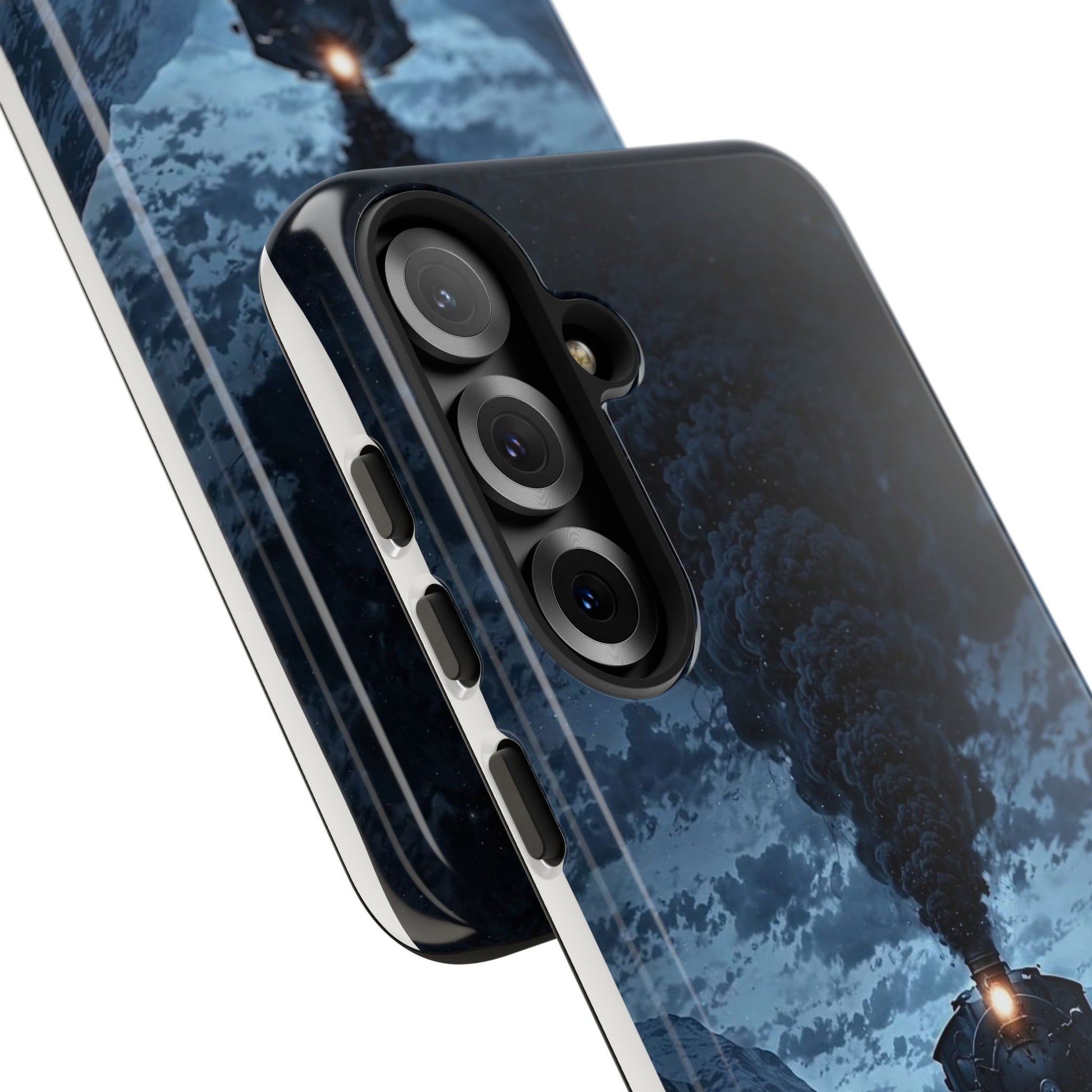 Steam Engine Train Themed Tough Cases for iPhones, Samsung, and Pixel