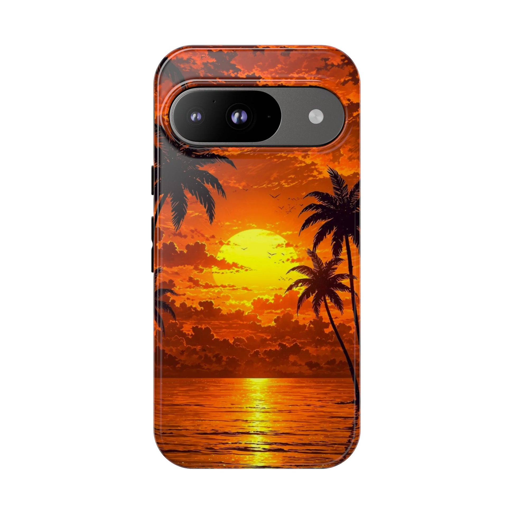 Beautiful Beach Sunset Tough Cases for iPhones, Samsung, and Pixel