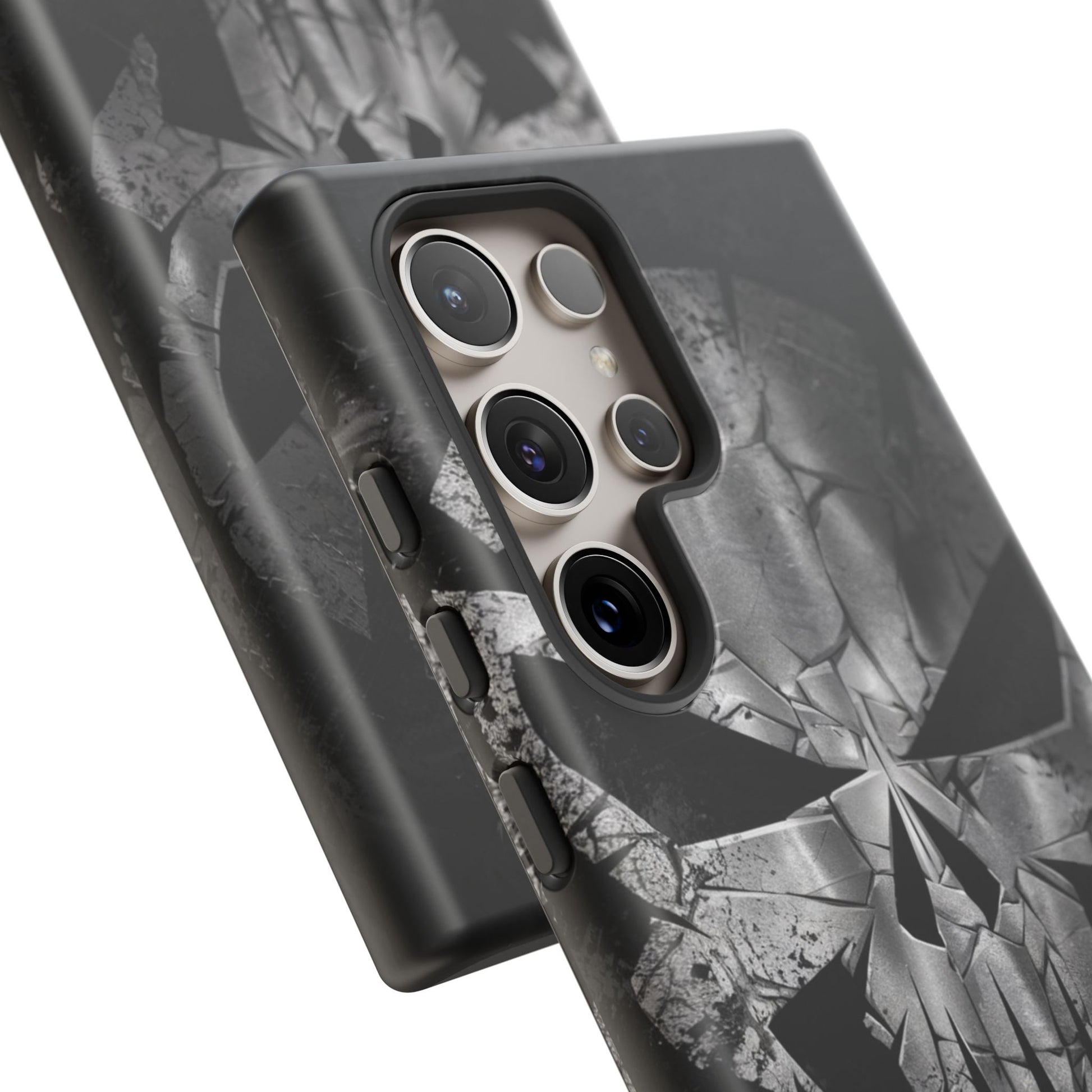 The Punisher Logo Art Tough Cases for iPhones, Samsung, and Pixel