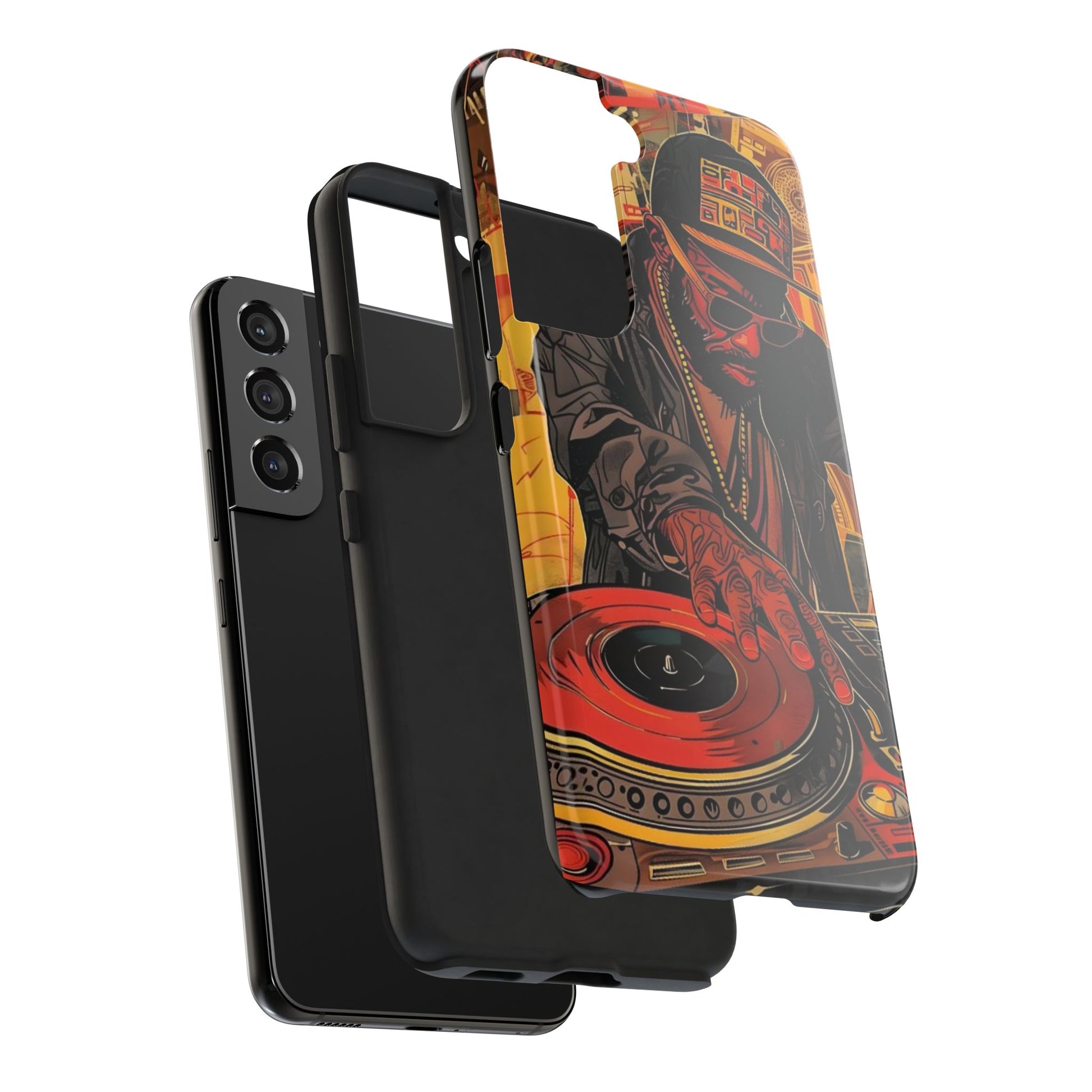 DJ on Turntables Hip Hop Phone Cases for Iphones & Samsung Phones