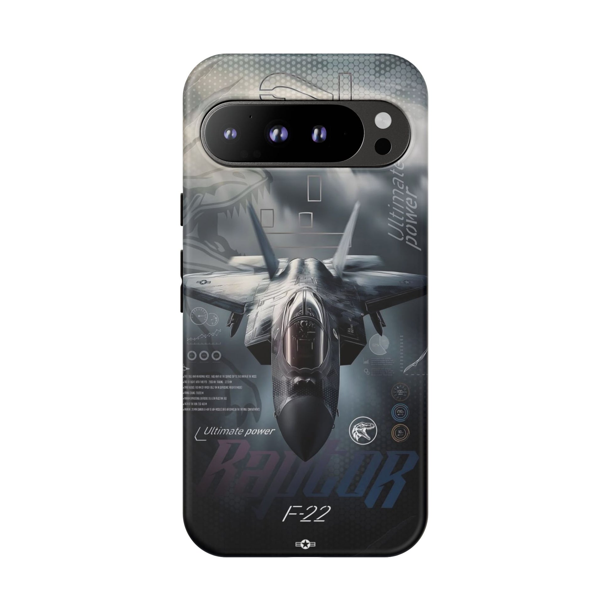 F-22 Raptor Fighter Jet Tough Cases for iPhones, Samsung, and Pixel