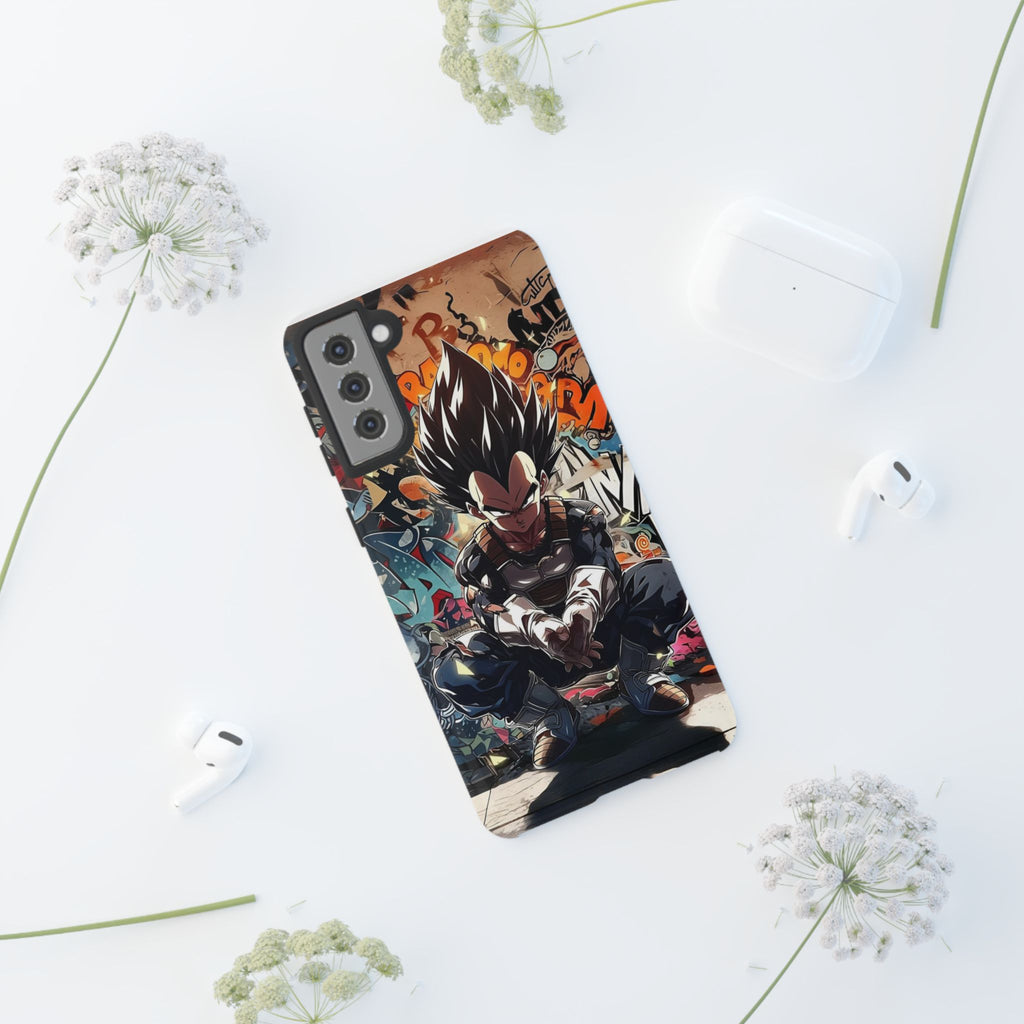 Anime Vegeta Dragon ball Z Tough Cases for iPhones, Samsung, and Pixel