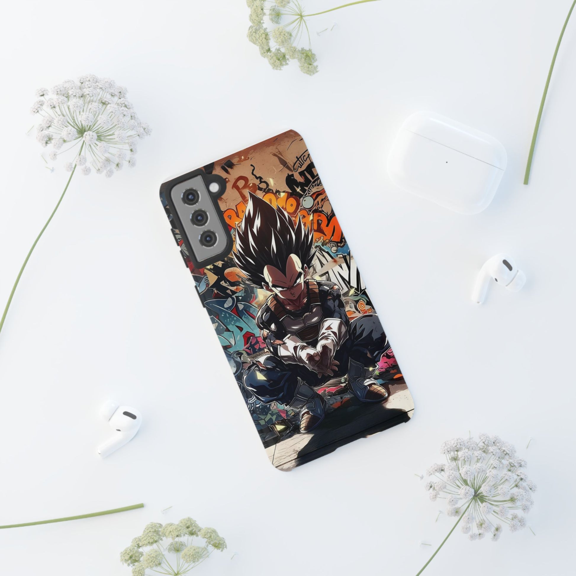 Anime Vegeta Dragon ball Z Tough Cases for iPhones, Samsung, and Pixel