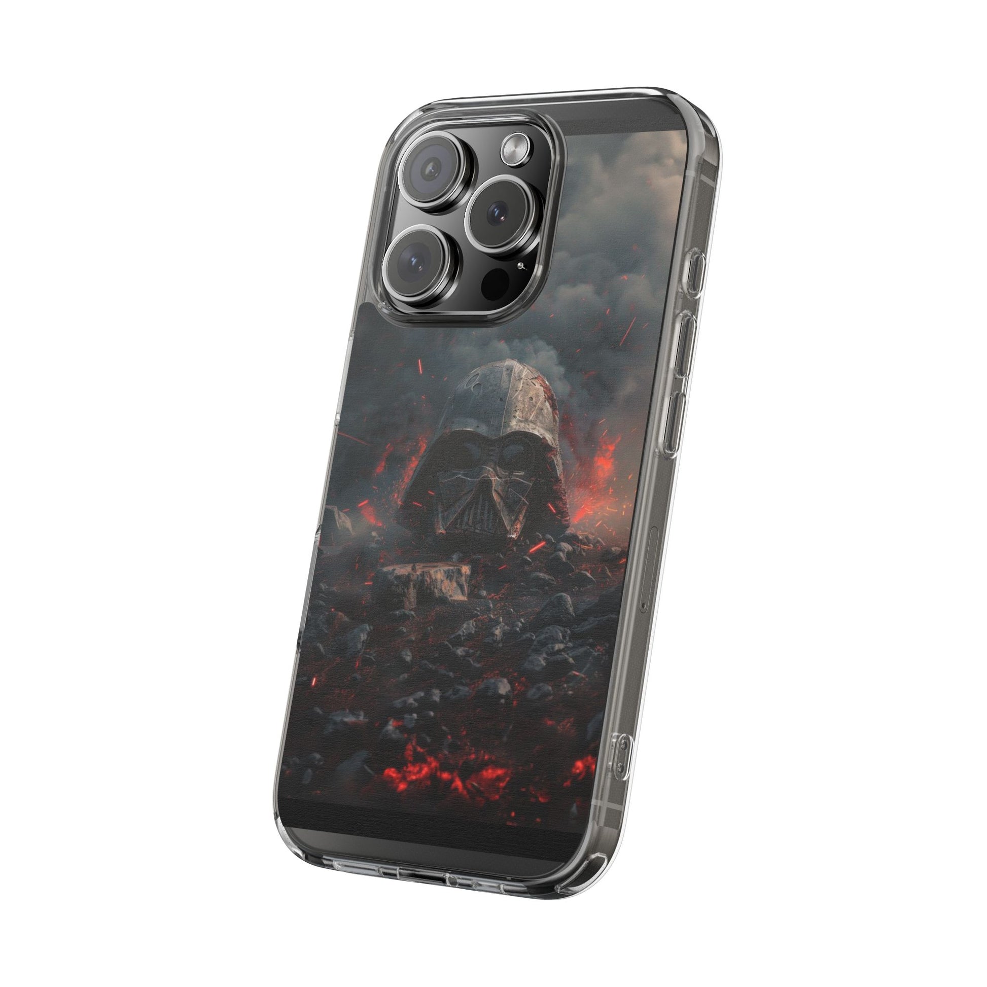 Space Battle Damaged Helmet Clear Case for Space movie fans