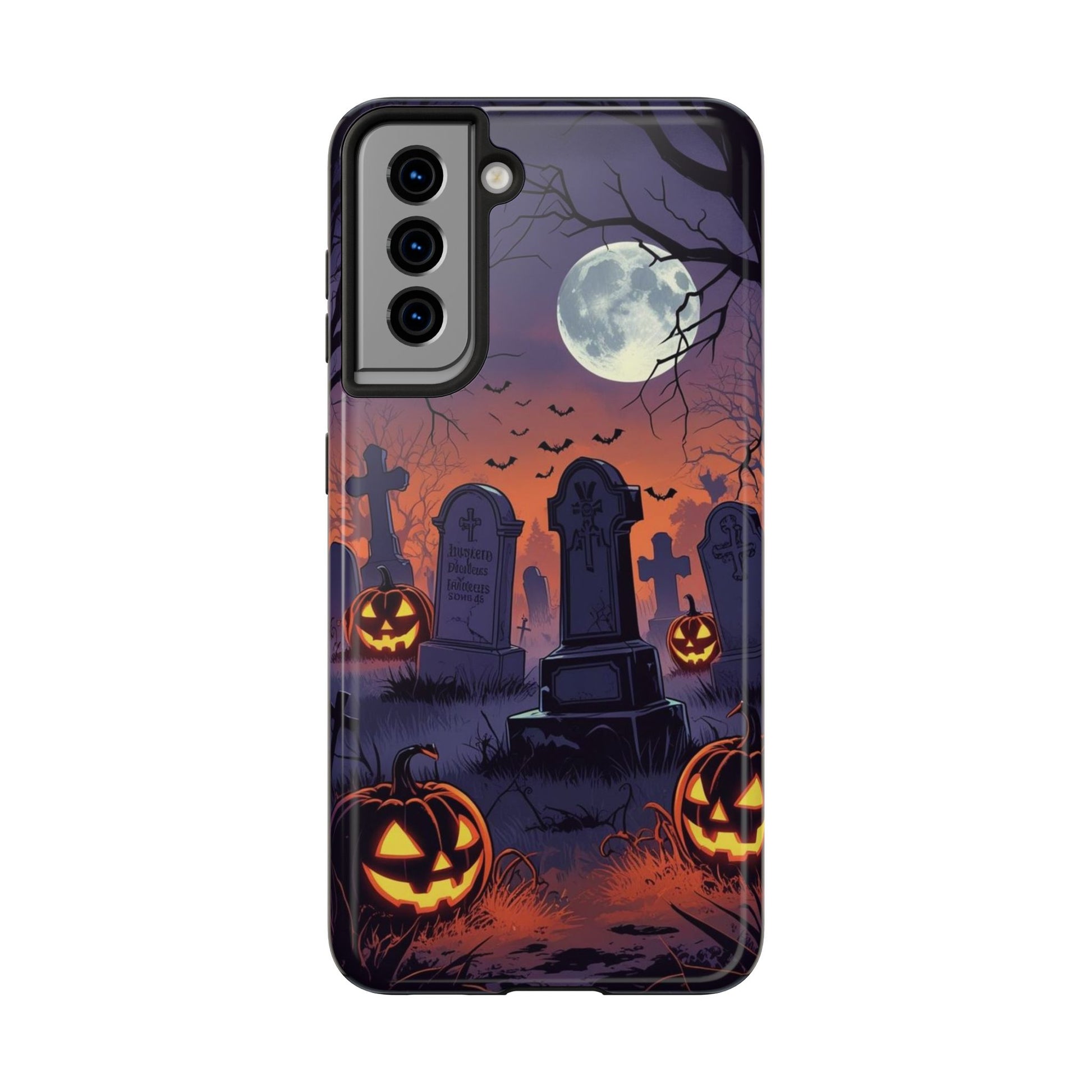 Graveyard Halloween Theme Phone Cases for iPhones & Samsung Phones