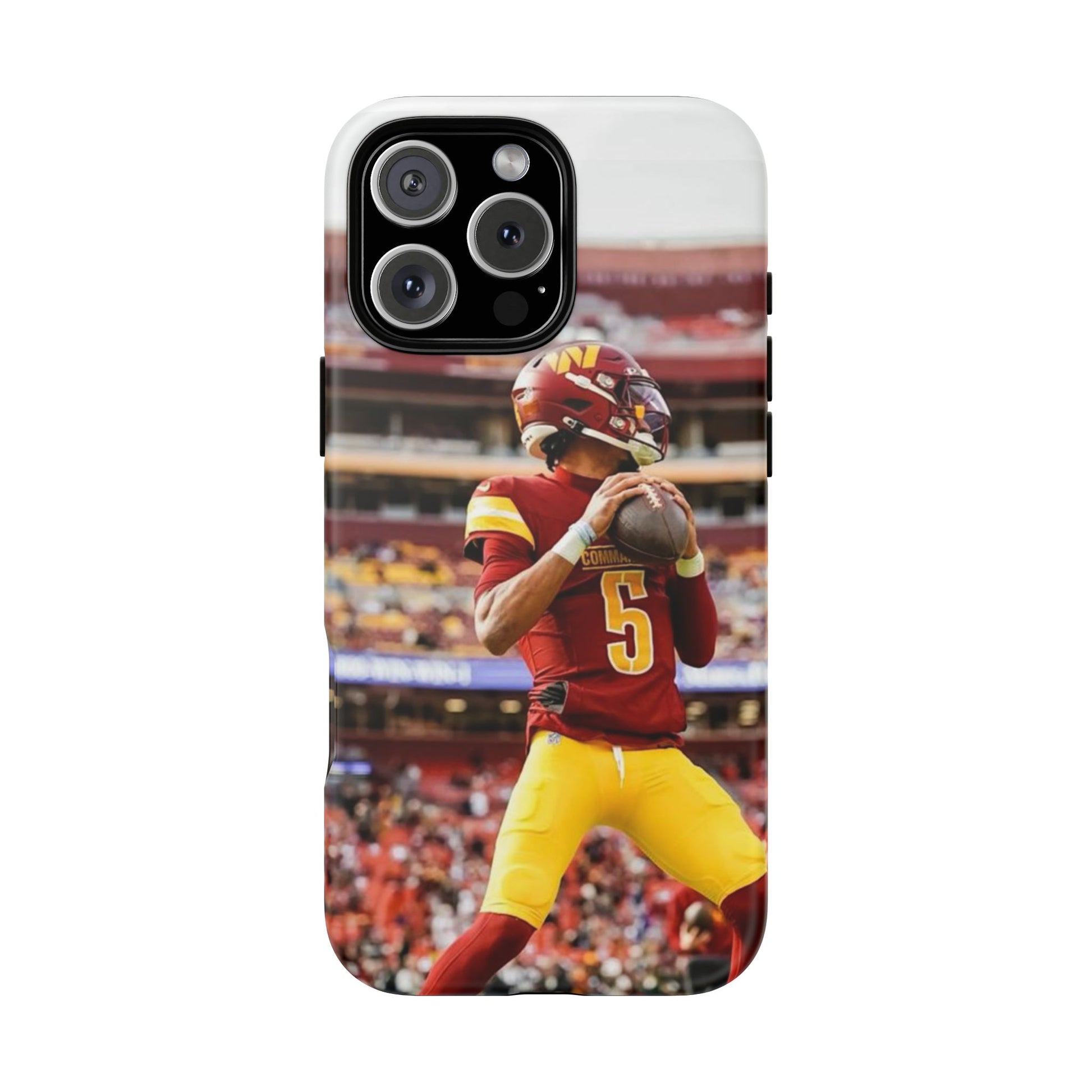 Jayden Daniels Washington Football Tough Cases for iPhones, Samsung, and Pixel