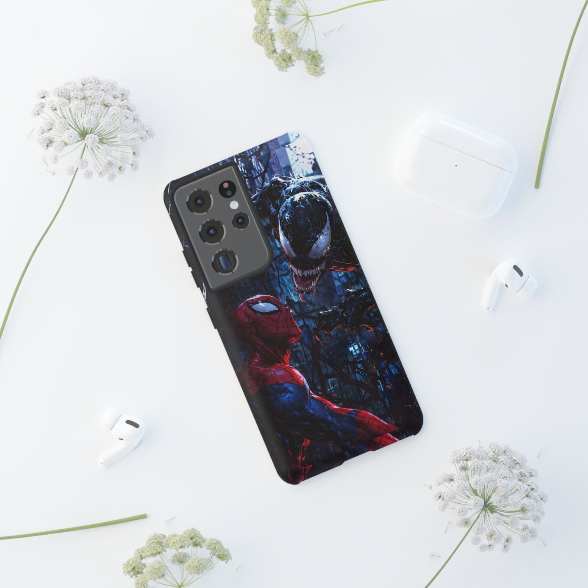 Venom x Spiderman Phone Case, Tough Cases for iPhones, Samsung, and Pixel