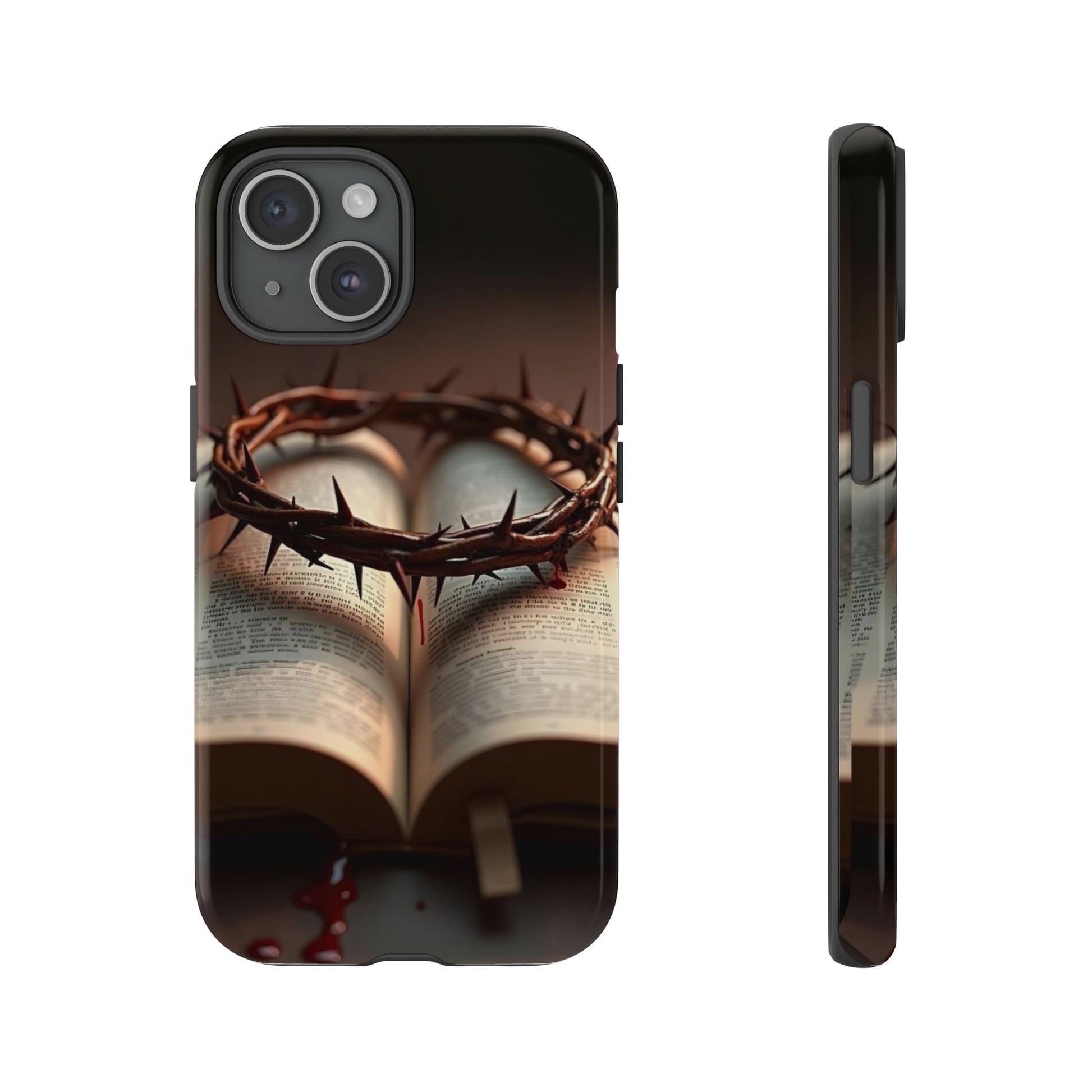 Crown of Thorns and Bible Christian Tough Cases for iPhones, Samsung, and Pixel