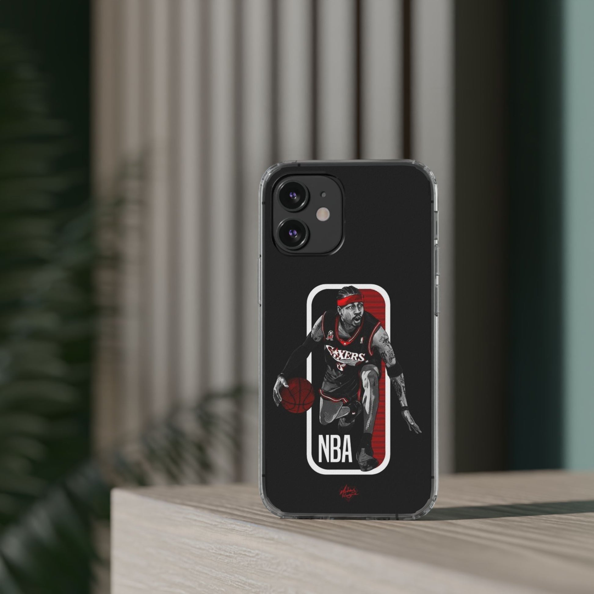 Iverson Ballin' themed Basketball Inspired design Clear Phone Cases