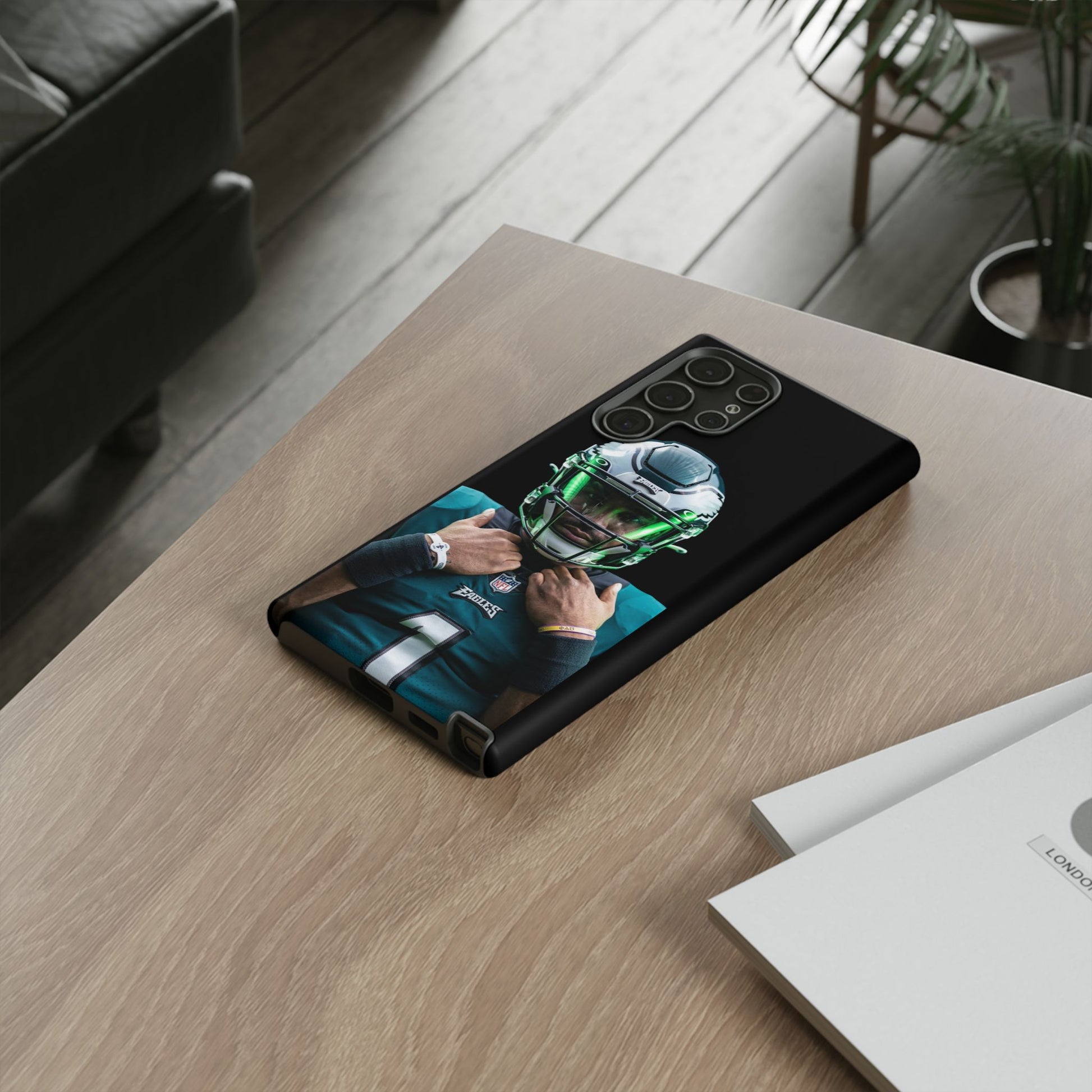 Eagles Football Jalen Hurts Tough Cases for iPhones, Samsung, and Pixel