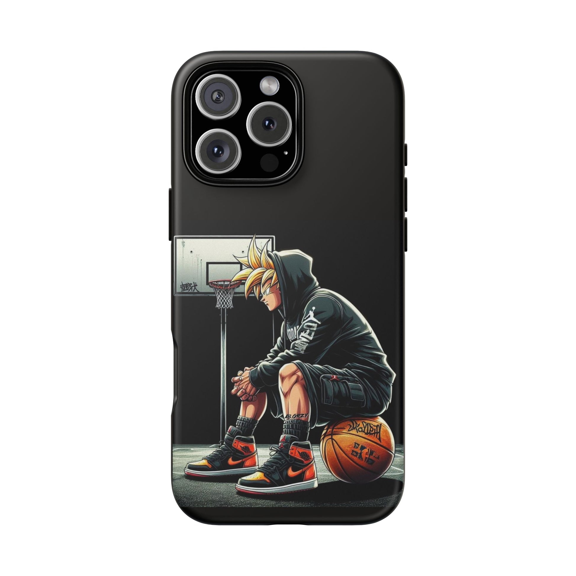 Son Goku Basketball Tough Cases for iPhones, Samsung, and Pixel