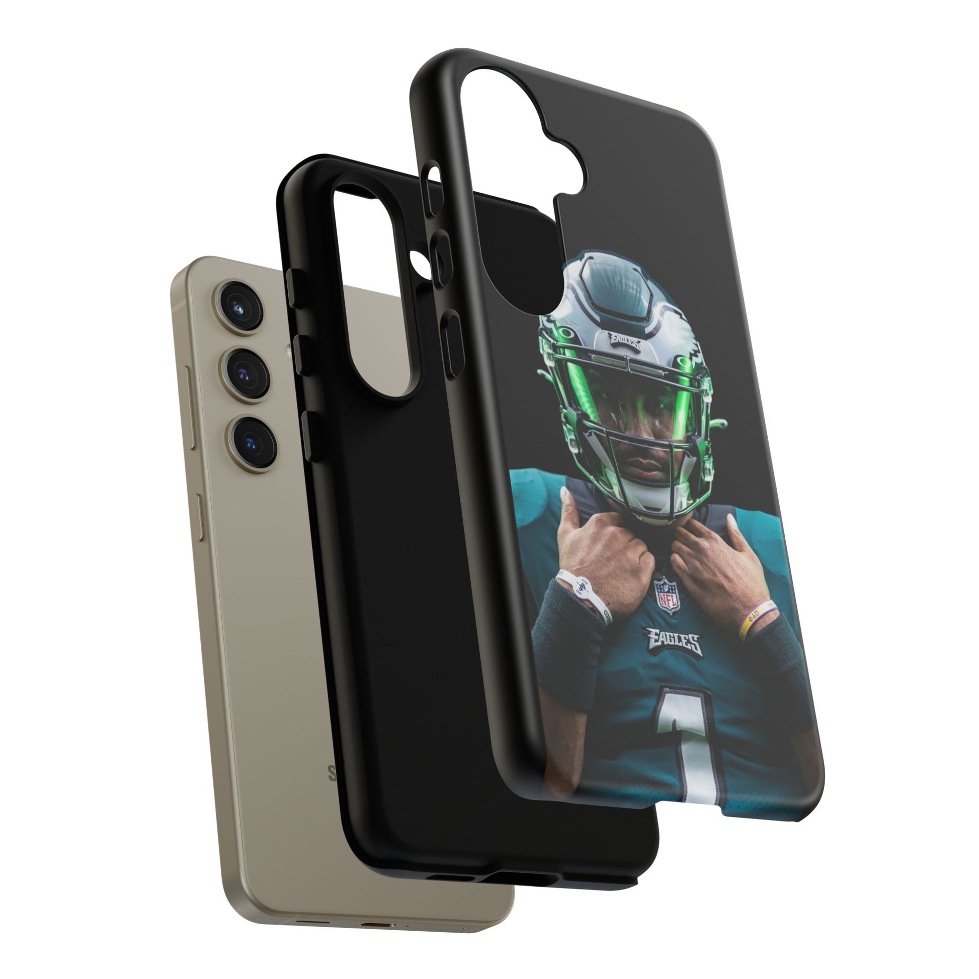 Eagles Football Jalen Hurts Tough Cases for iPhones, Samsung, and Pixel